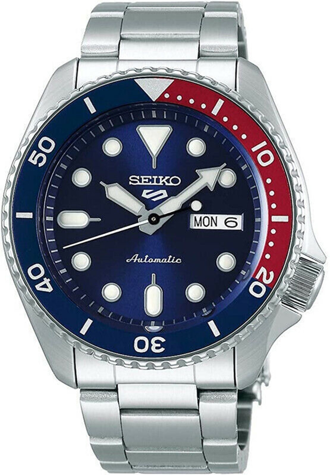 Seiko 5 Sports SRPD53K1 Pepsi Color Automatic Mechanical Diver Men Watch GENUINE