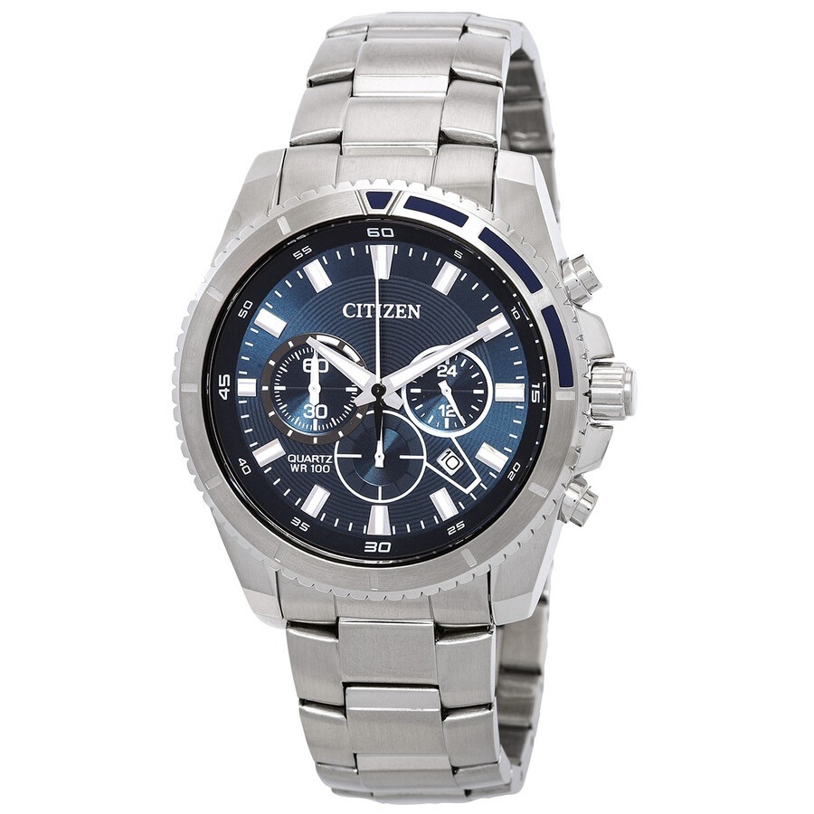 Citizen Men’s Chronograph Quartz Stainless Steel Watch – AN8201-57L NEW