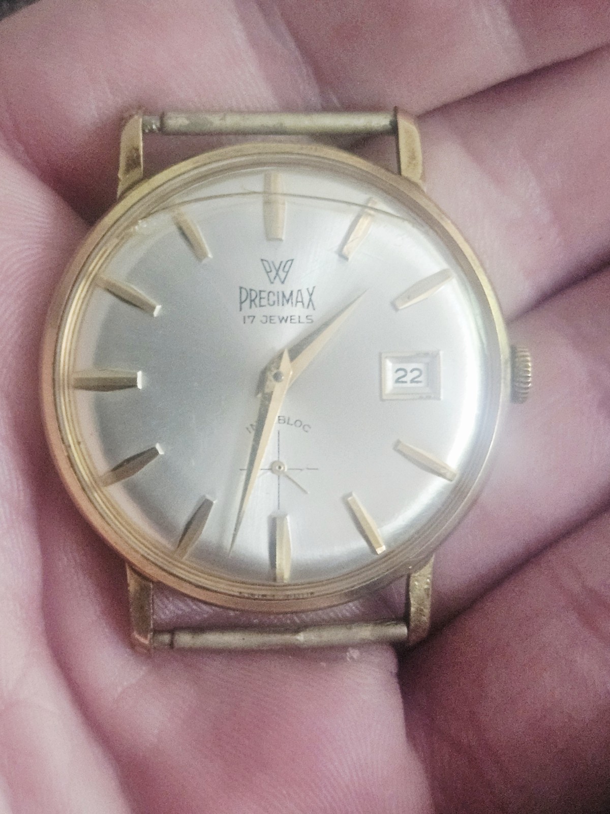 Precimax 17 Jewels Mechanical Manual Wind Men’s Watch