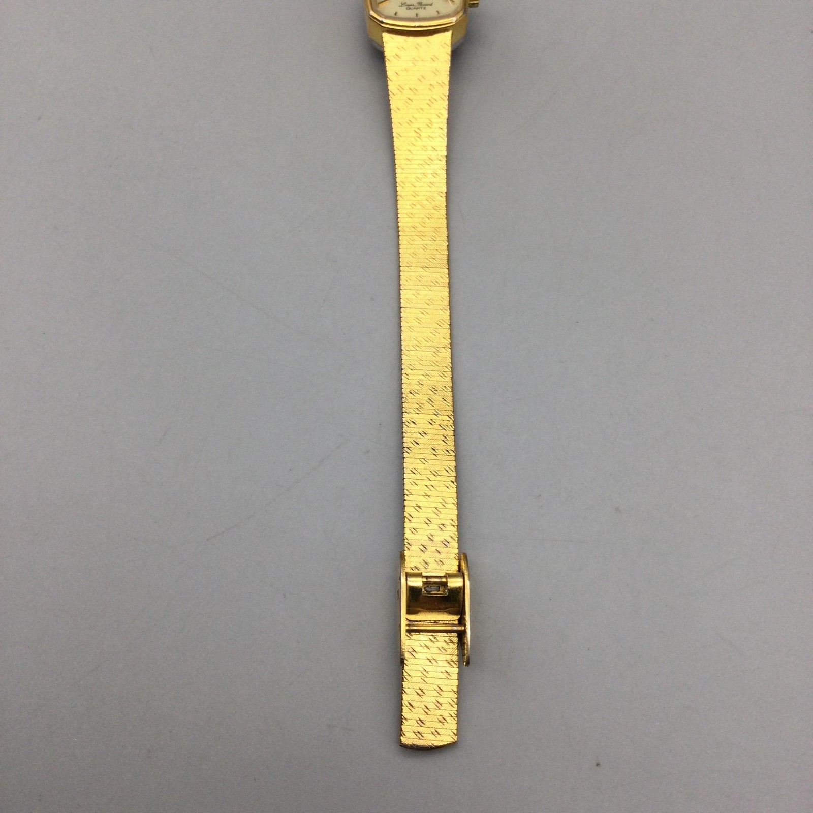 Vintage Dufonte Lucien Piccard Womens Watch 16mm Gold Tone New Battery 7.5″