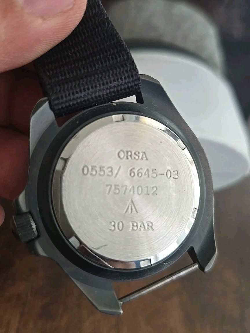Orsa Military Watch Automatic Swiss Movement. Screw-Down Crown.