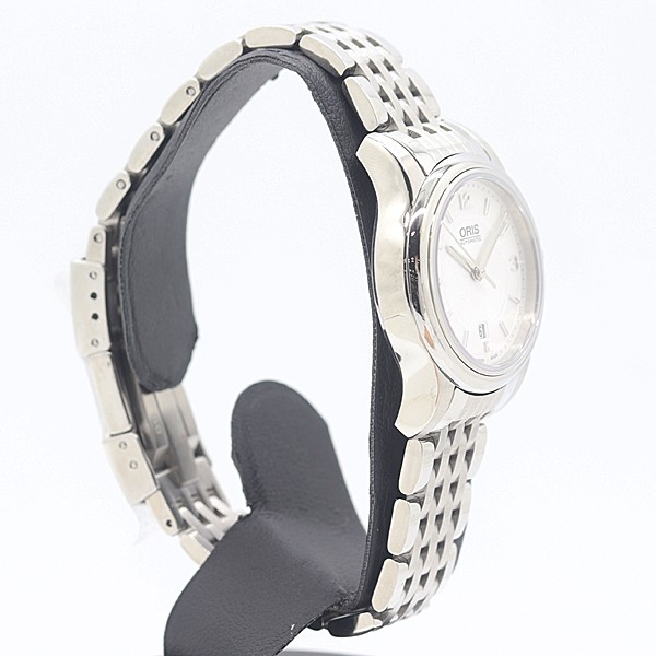 Oris Classic 7650-40 Automatic Date White Dial See-Through Back Men’s Used