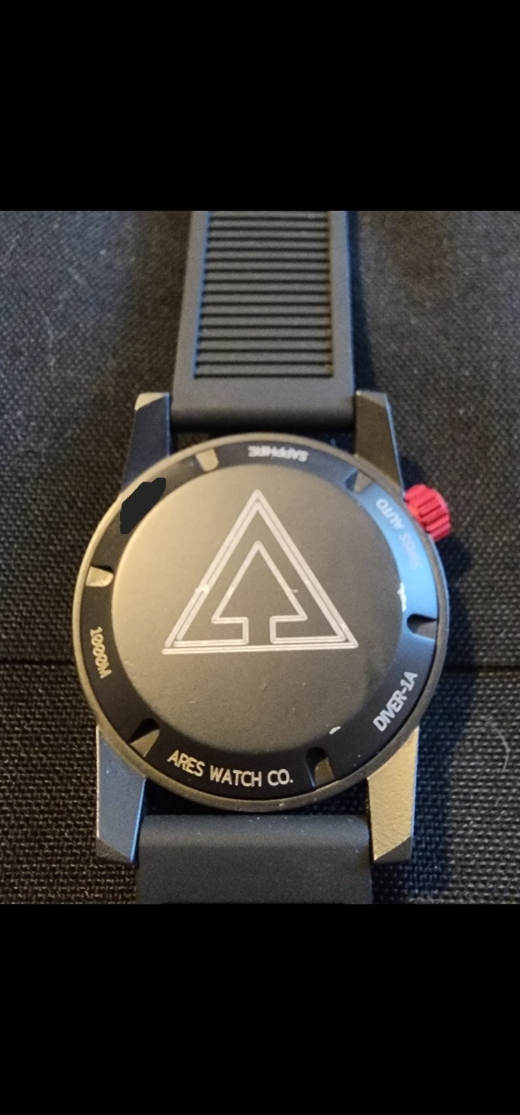 ARES DIVER-1 Mission Timer Swiss Automatic Date Dial in Deep Black