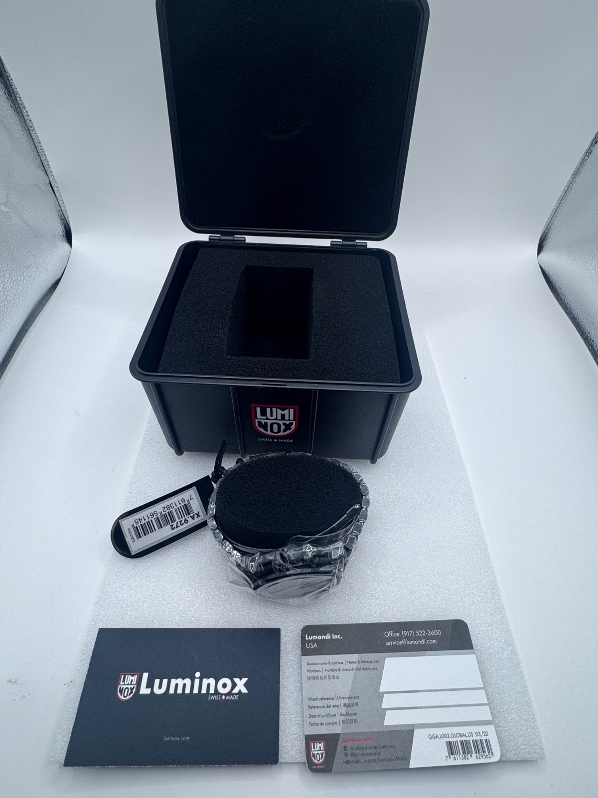 NEW Luminox F-22 Raptor Black Titanium Men’s Quartz Watch XA.9272