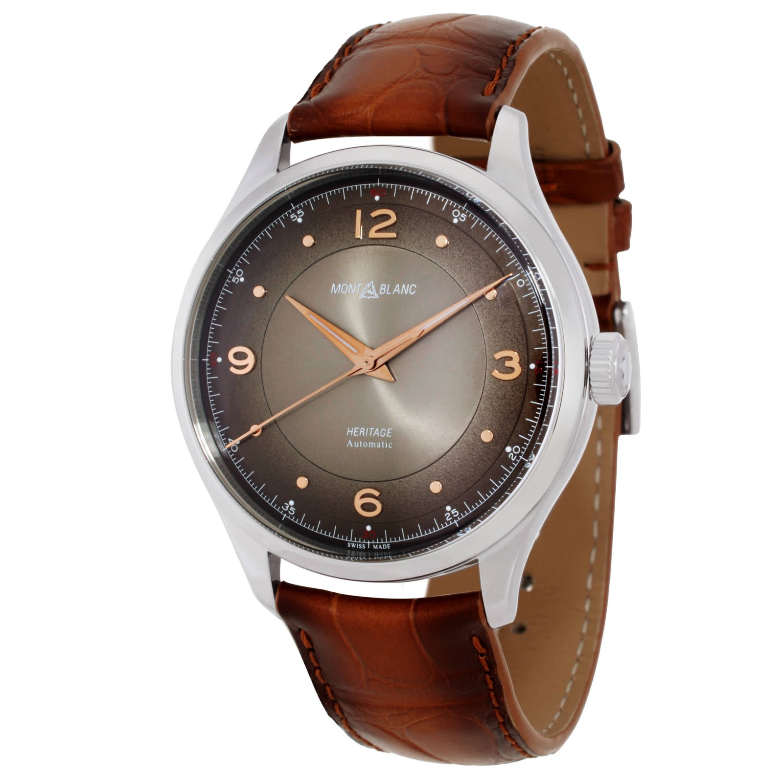 Montblanc Heritage Quartz Brown Dial Men’s Watch 128673