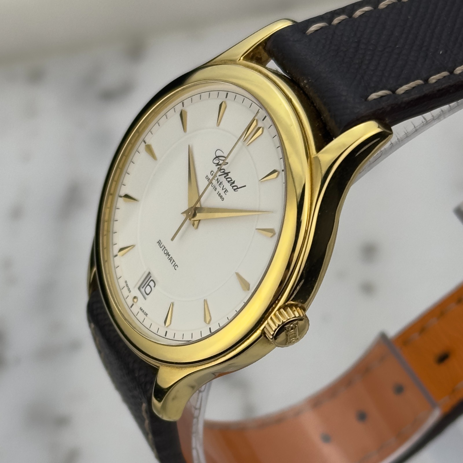 Chopard LUC Ref 16/1862 36mm 18K Yellow Gold Automatic Luxury Watch with Box