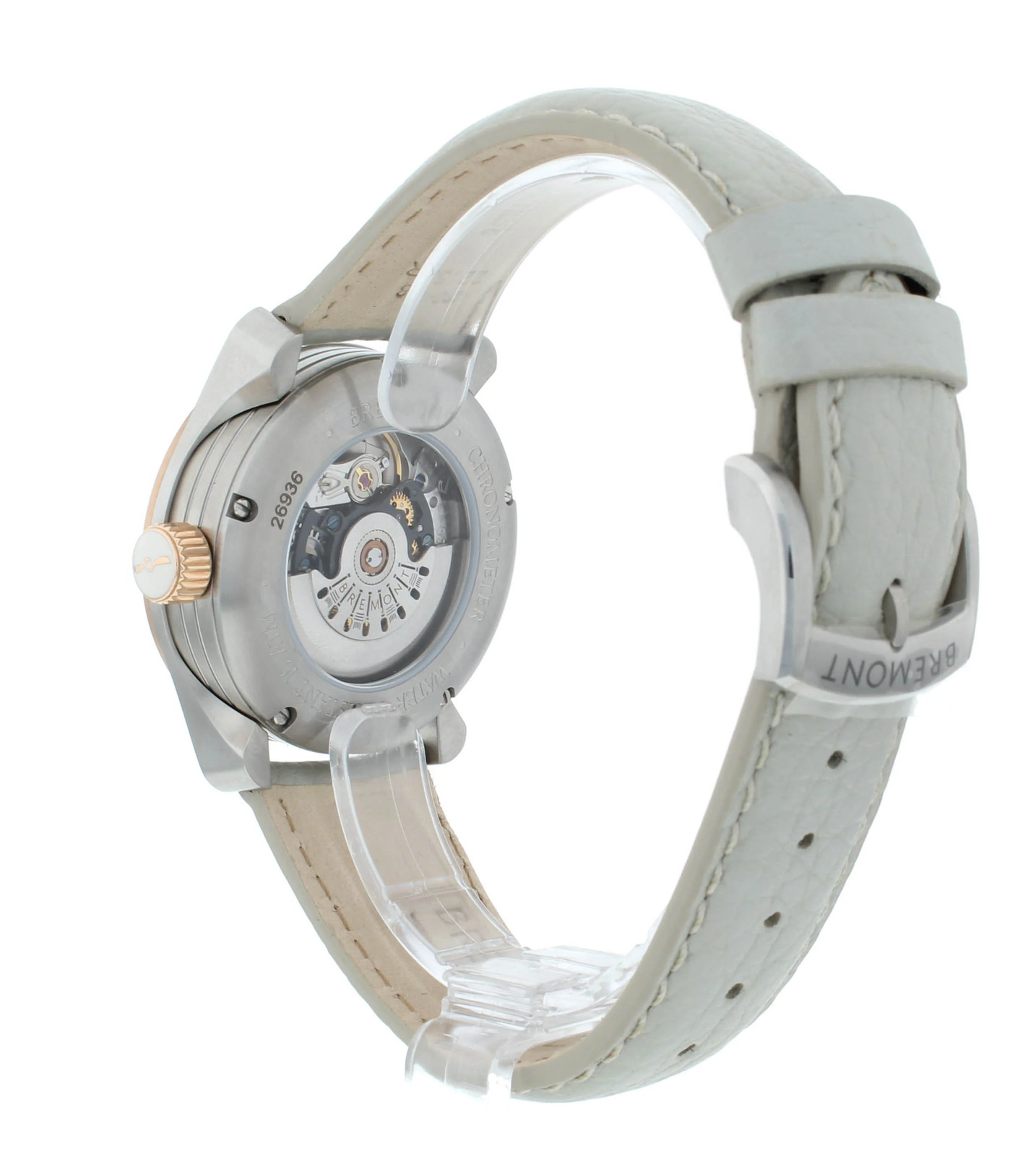 Bremont Maya 37mm Auto Steel & 18k Rose Gold MOP Dial Ladies Watch MAYA-G-R-S