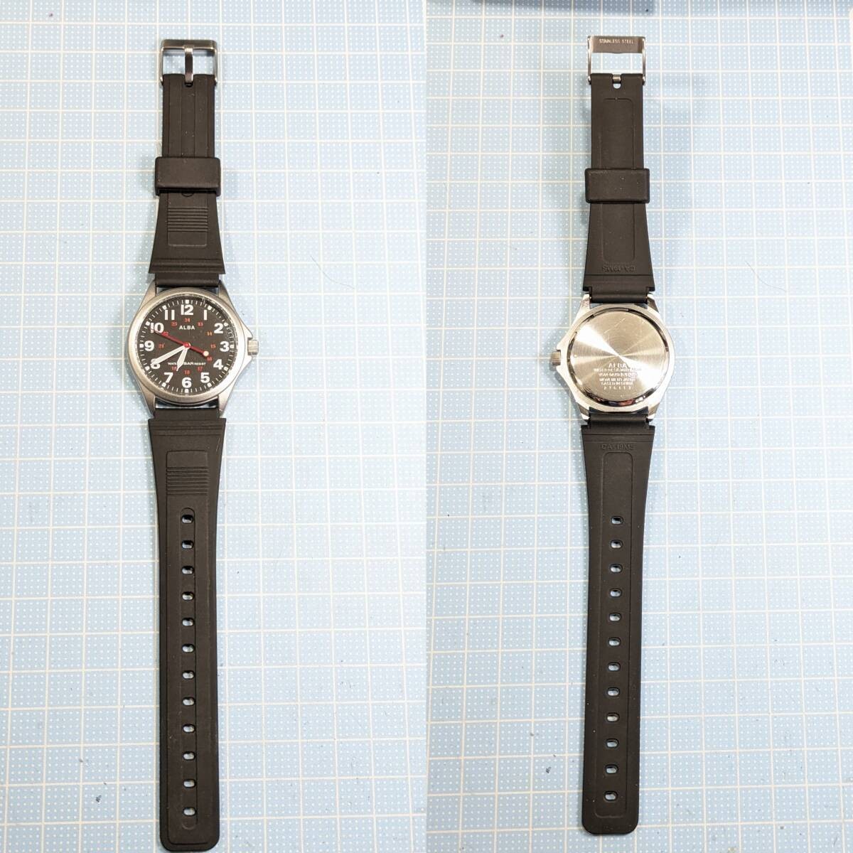 Seiko ALBA Men’s Battery and Strap Replaced Working Item Q 62