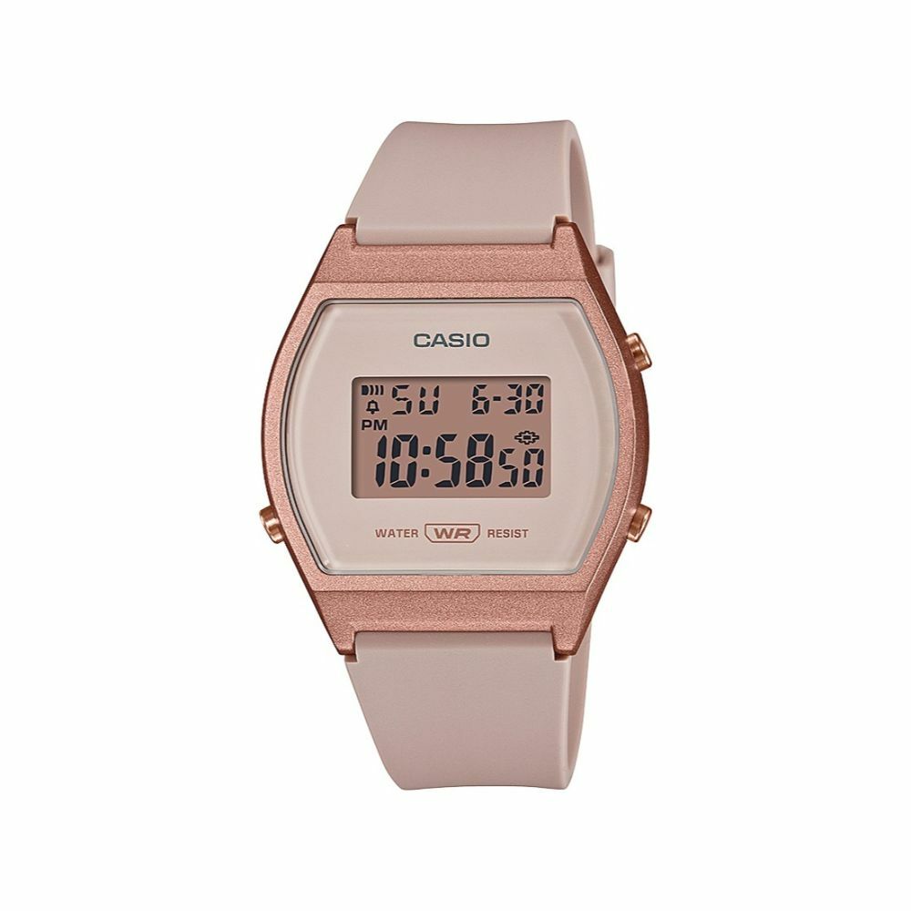 Casio Men’s Quartz Date Indicator White Resin Band 35mm Watch LW204-4A