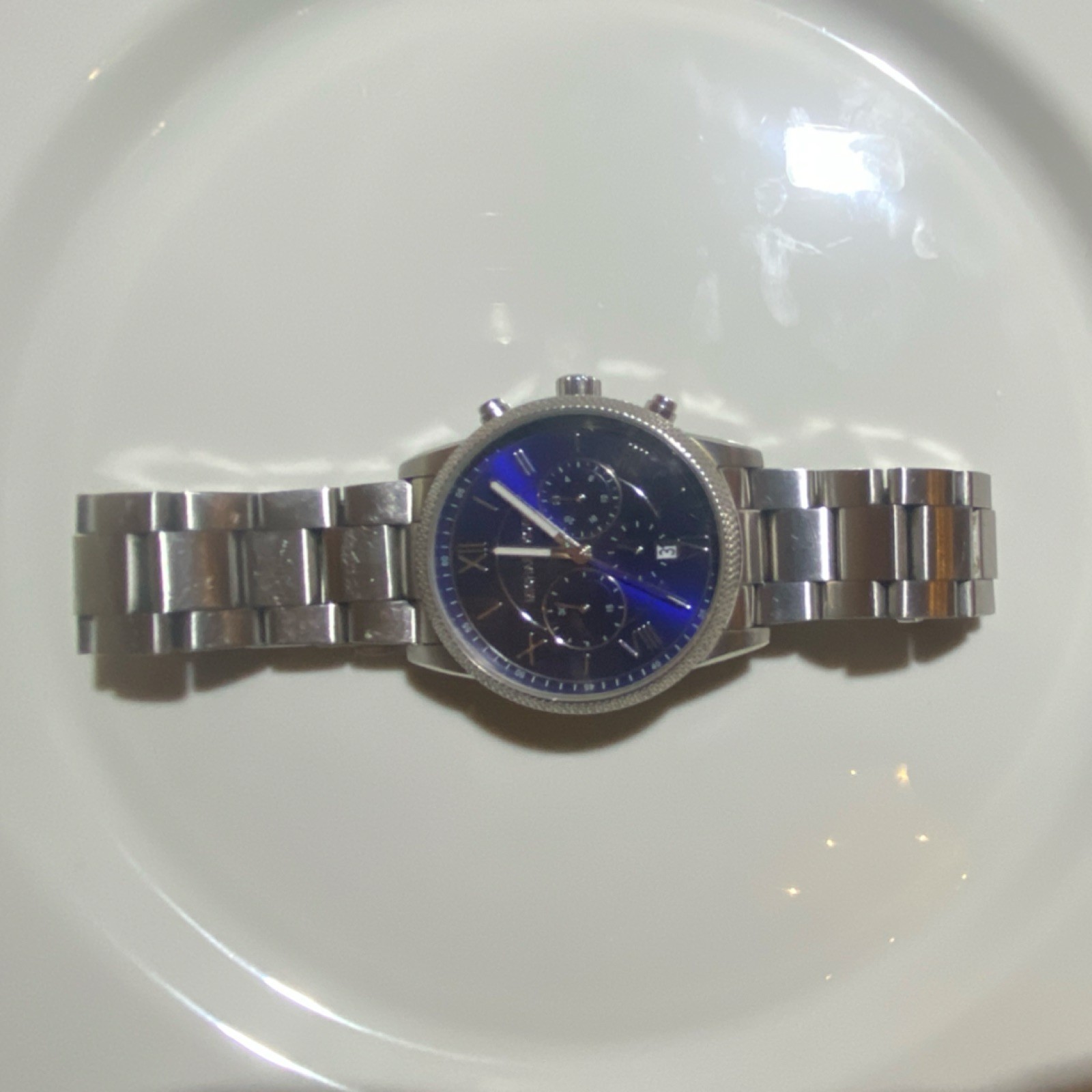 Michael Kors MK-8395 Men’s Watch Black Chronograph Stainless Steel Working