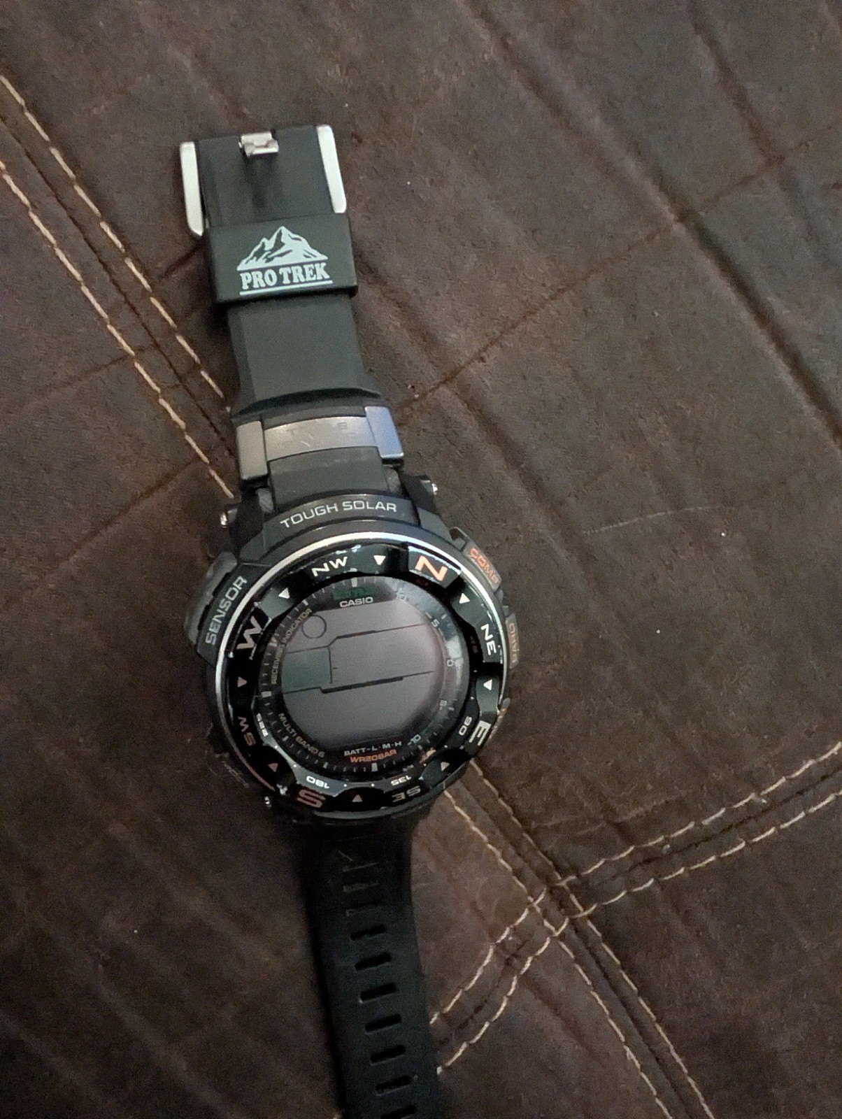 Casio Pro-Trek PRW 2500 Solar Watch Black Needs Battery