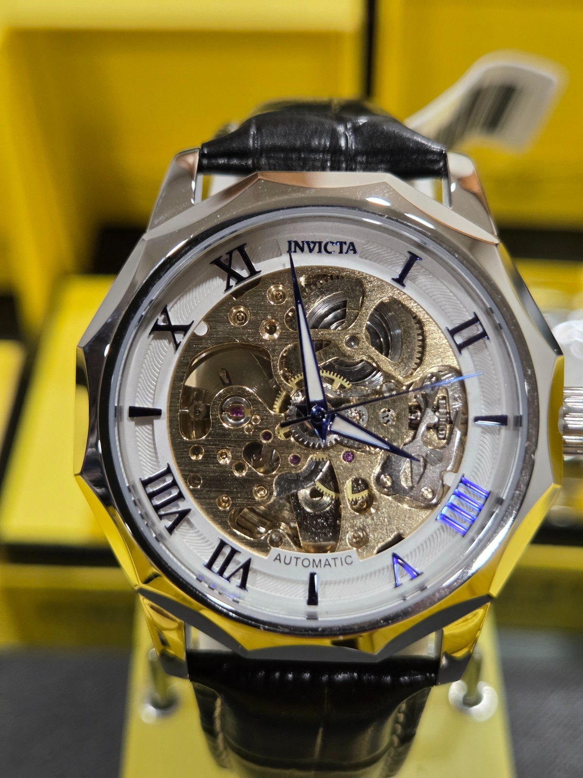 69127 – Invicta AUTOMATIC Objet D Art Epigraph Men’s Watch w/ Skeleton Dial – 4