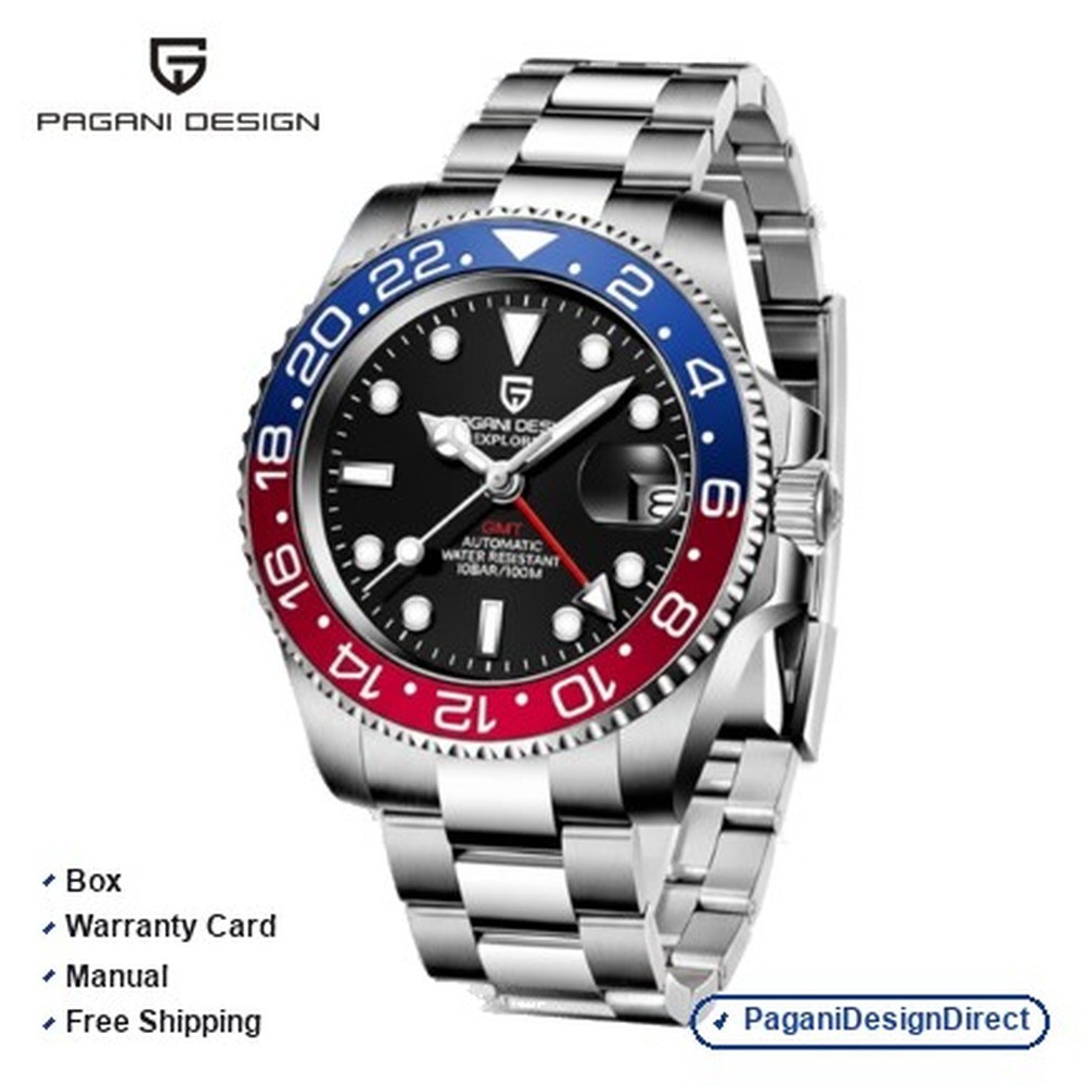 Pagani Design PD-1662 Red Blue Men Automatic Watch