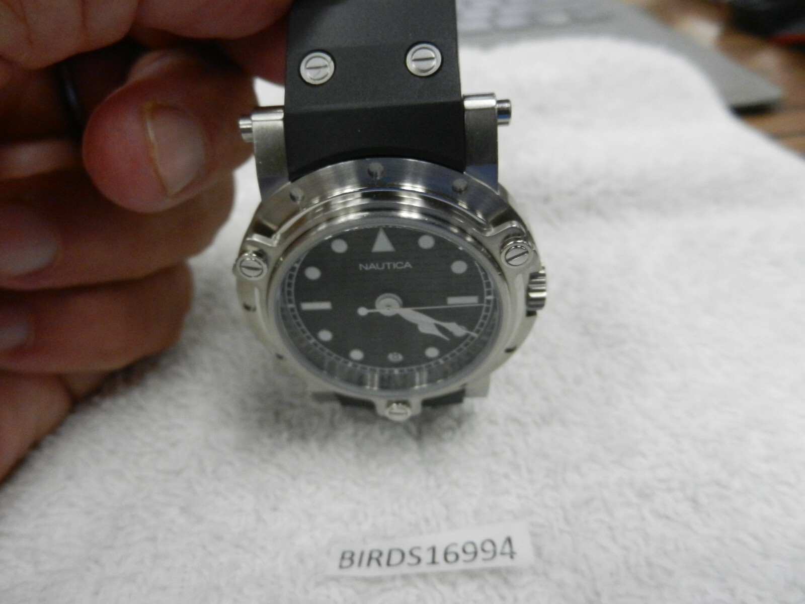 RARE MENS NAUTICA PORTHOLE MARINE CASE WATCH FANCY HANDS SCREW DOWN CROWN & CASE