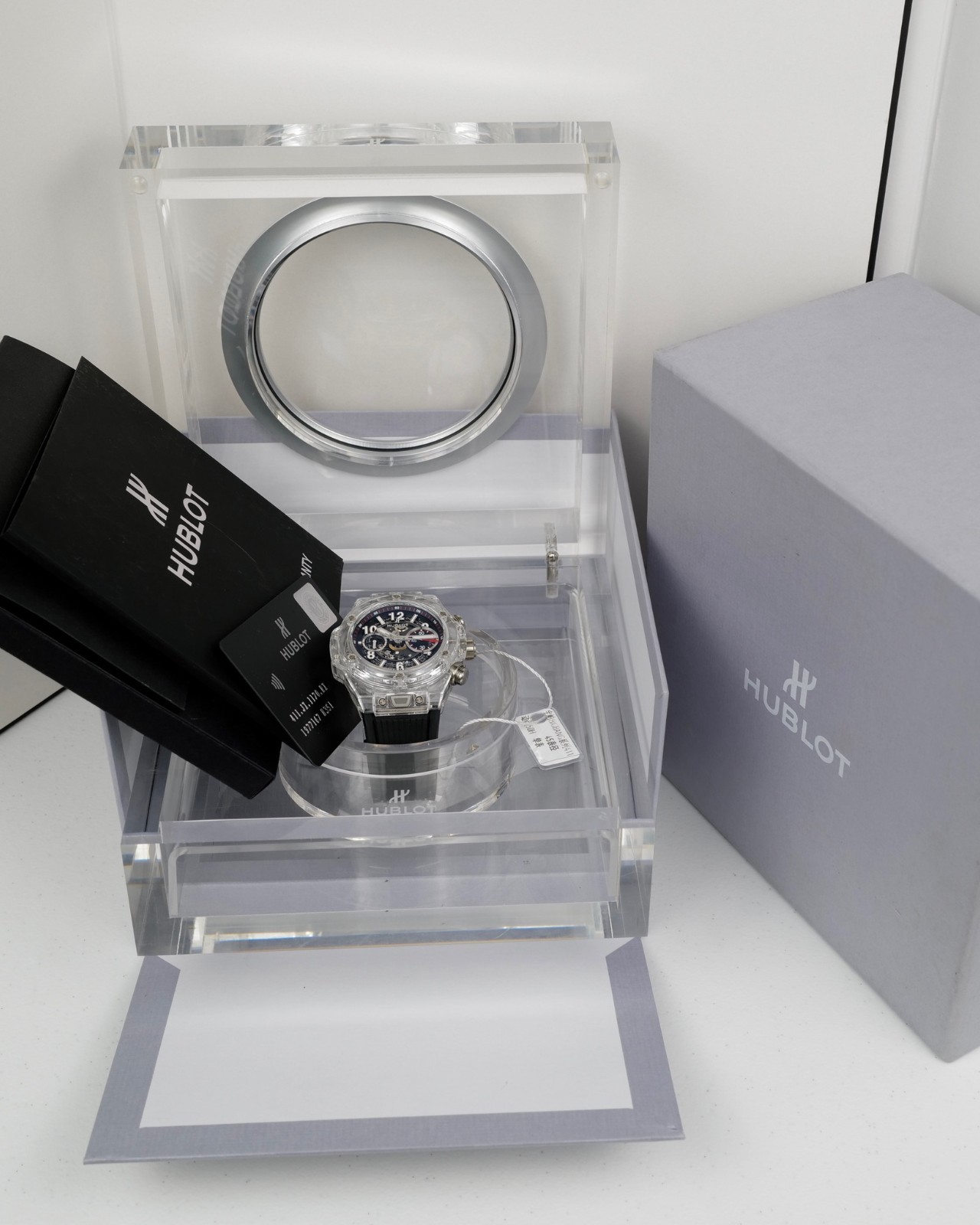 HUBLOT Big Bang Unico Magic Sapphire 411.JX.1170.RX Full Set 2019 Box Card Paper