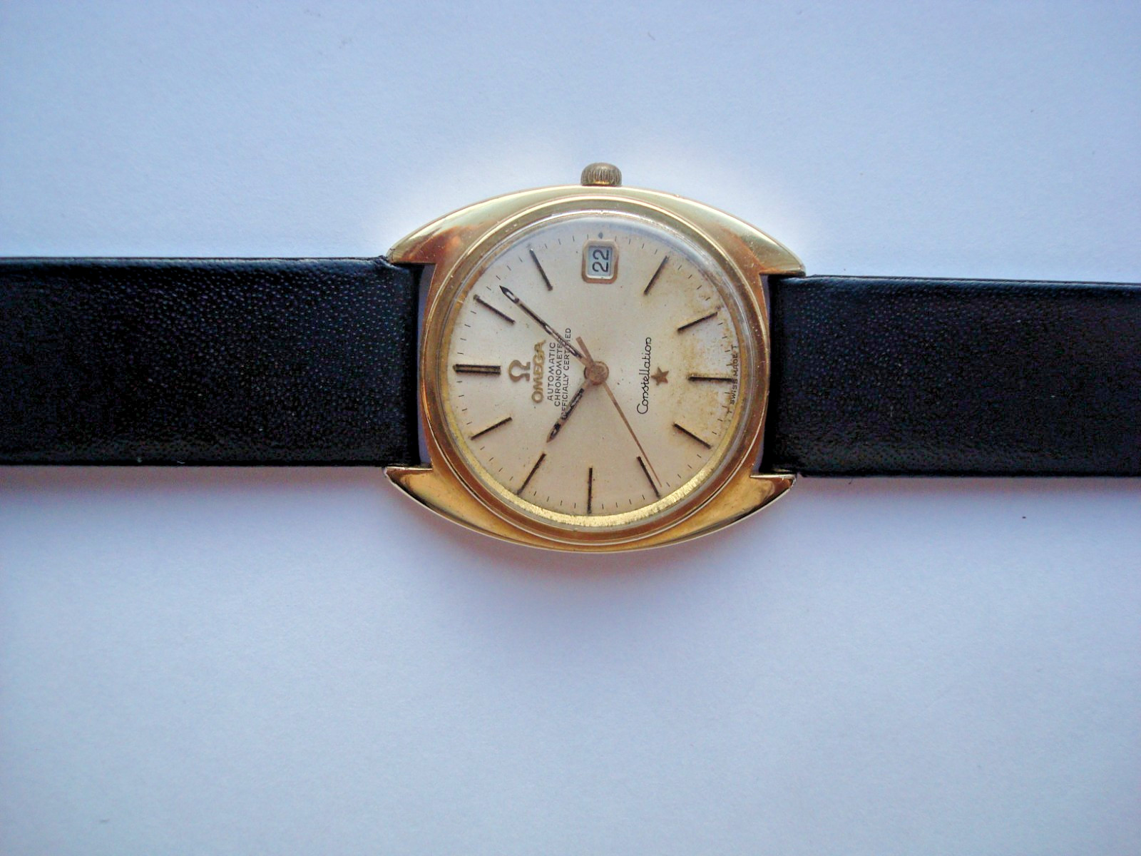 Omega Constellation Chronometer 561 Mens Automatic Watch 24j. 5 Pos. Date Runs