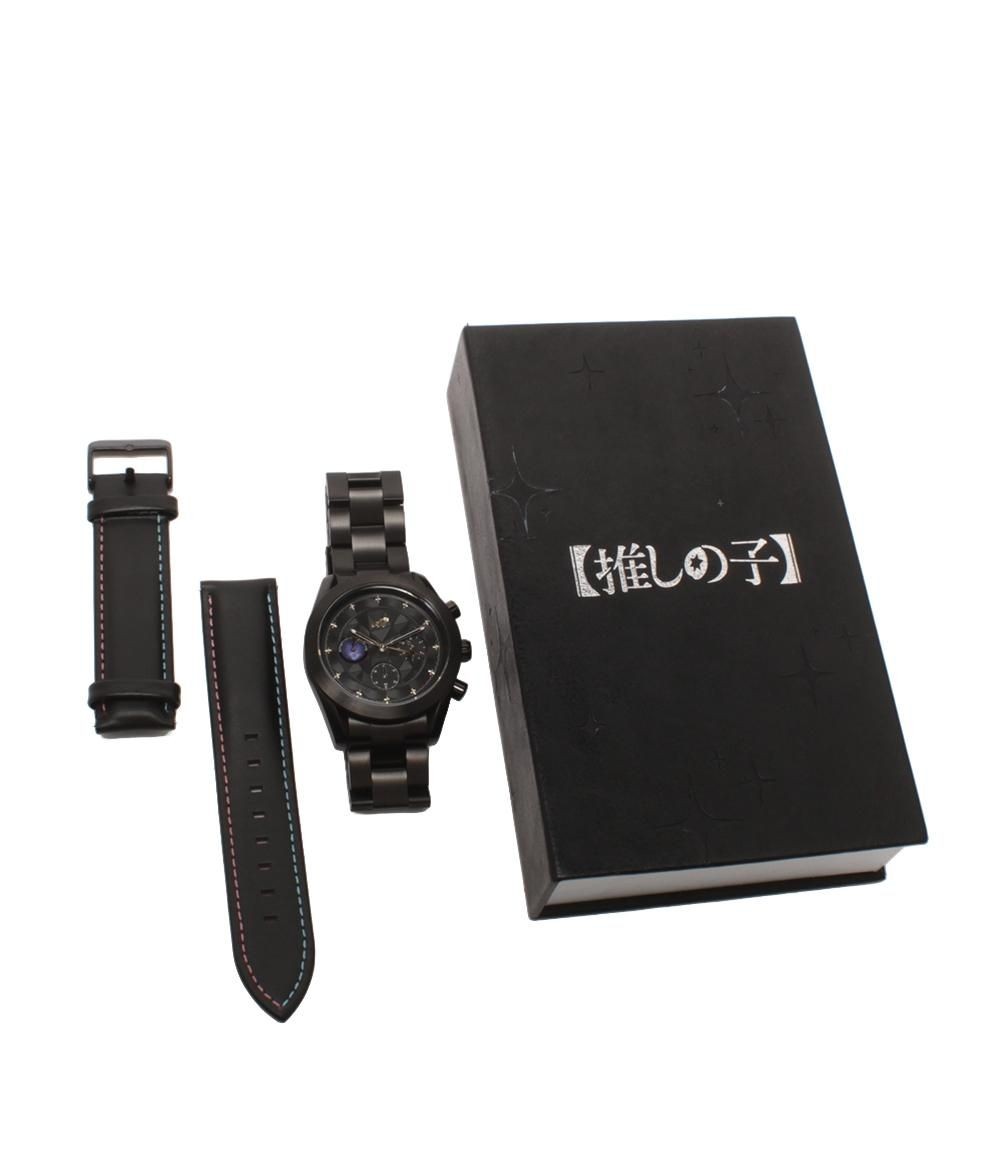 Excellent condition wristwatch Oshi no Ko Ai quartz black for ladies and men
