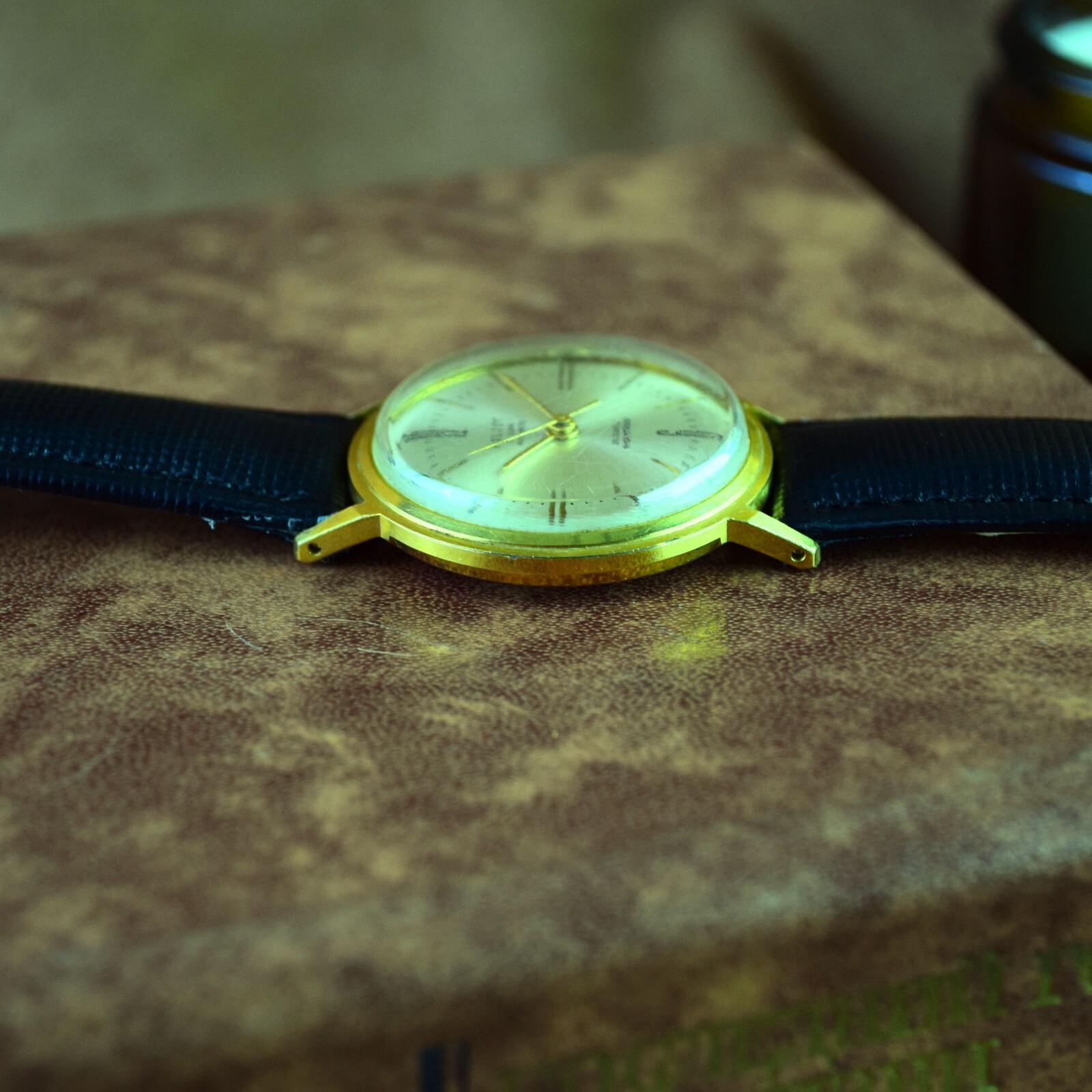 Soviet Men’s Watch Poljot Automatic De Luxe Vintage Wristwatch Serviced