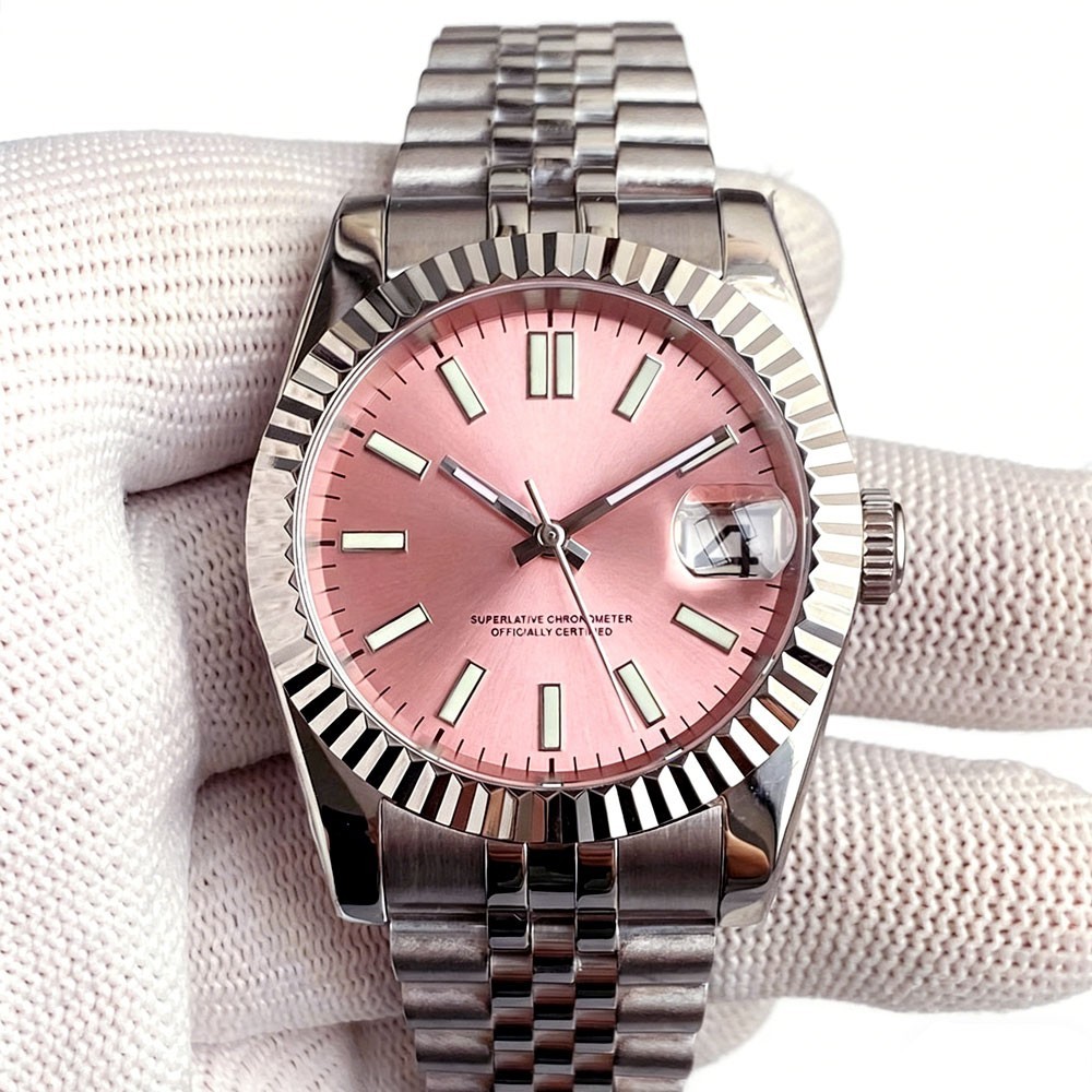 36mm/39mm Tandorio Lumen Fluted Bezel Sapphire Glass 20ATM NH35A Men Auto Watch