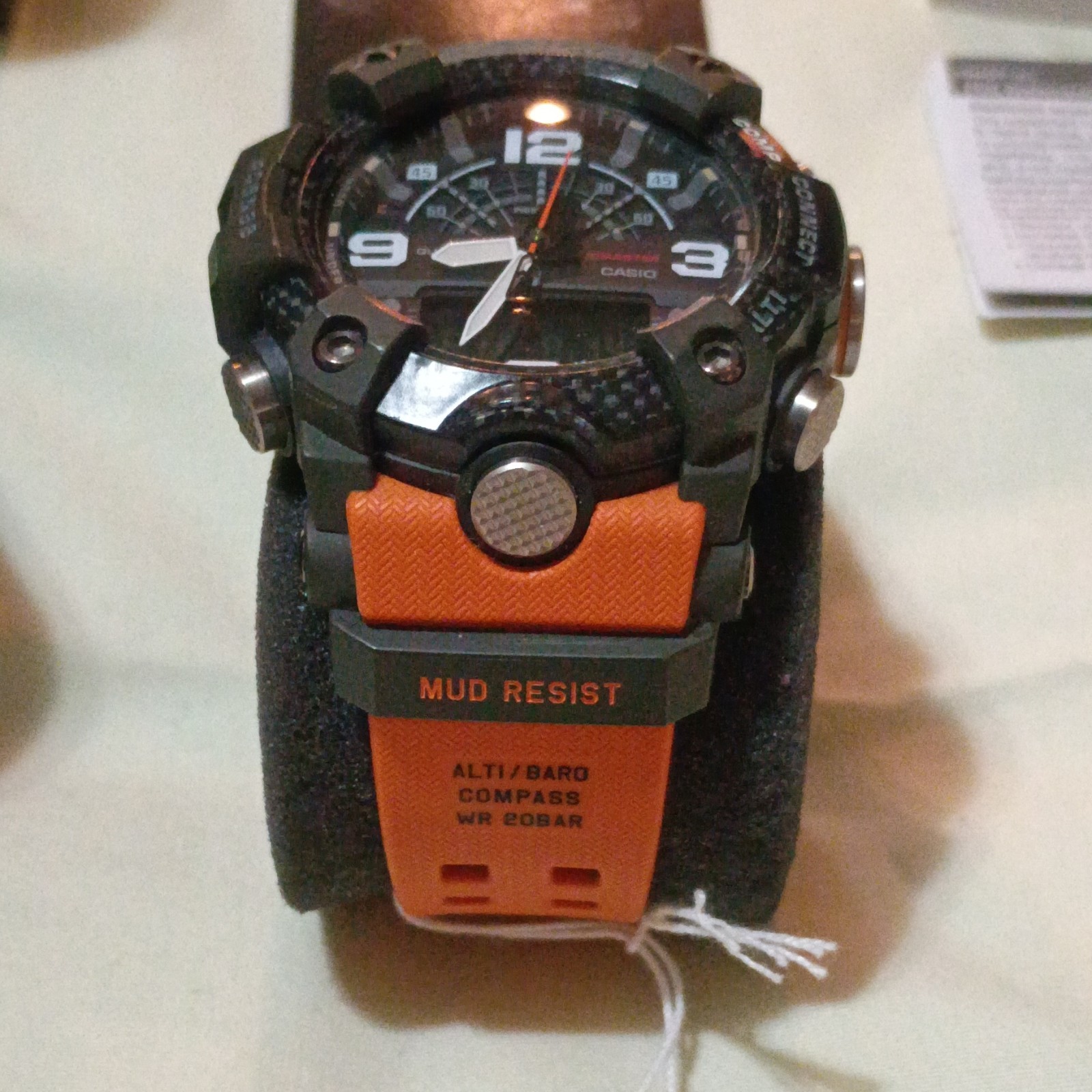 Casio G-SHOCK Mudmaster GG-B100 Bluetooth Carbon Quad 200m Orange/Black