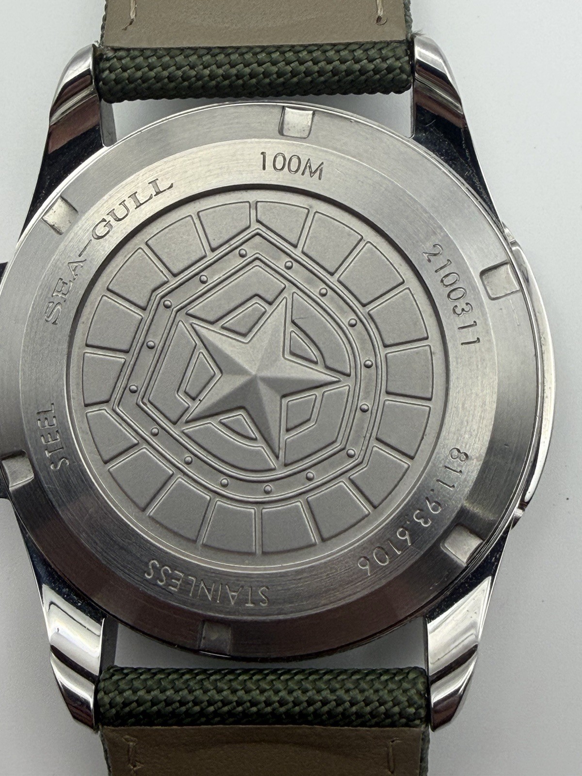 Sea-Gull Type 54 Military Field Watch 43mm Green Dial Automatic ST2500 100M