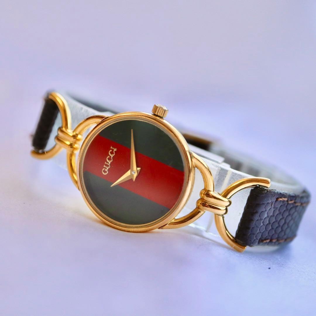 Gucci Sherry Line Gold Quartz Women’s Watch 1536 Brown Japan 0713926