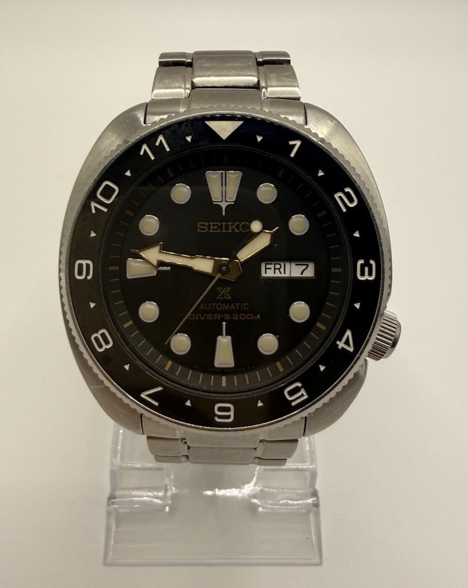 Seiko Prospex Turtle SRP775 Gilt 4R36-04Y0 Automatic Diver Modded Bezel