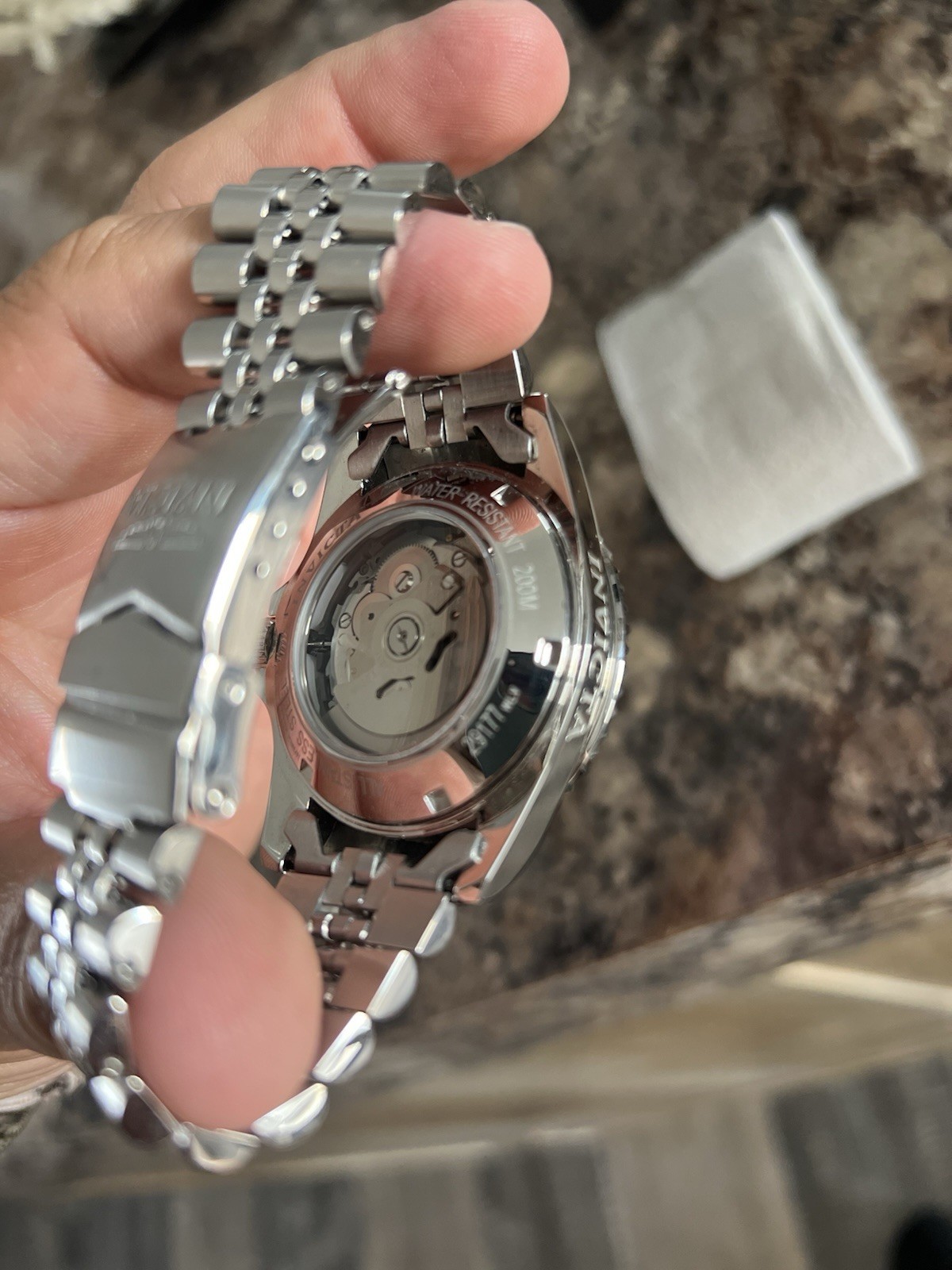 Invicta Diver Automatic 200m Black Dial Green/Black Bezel Date