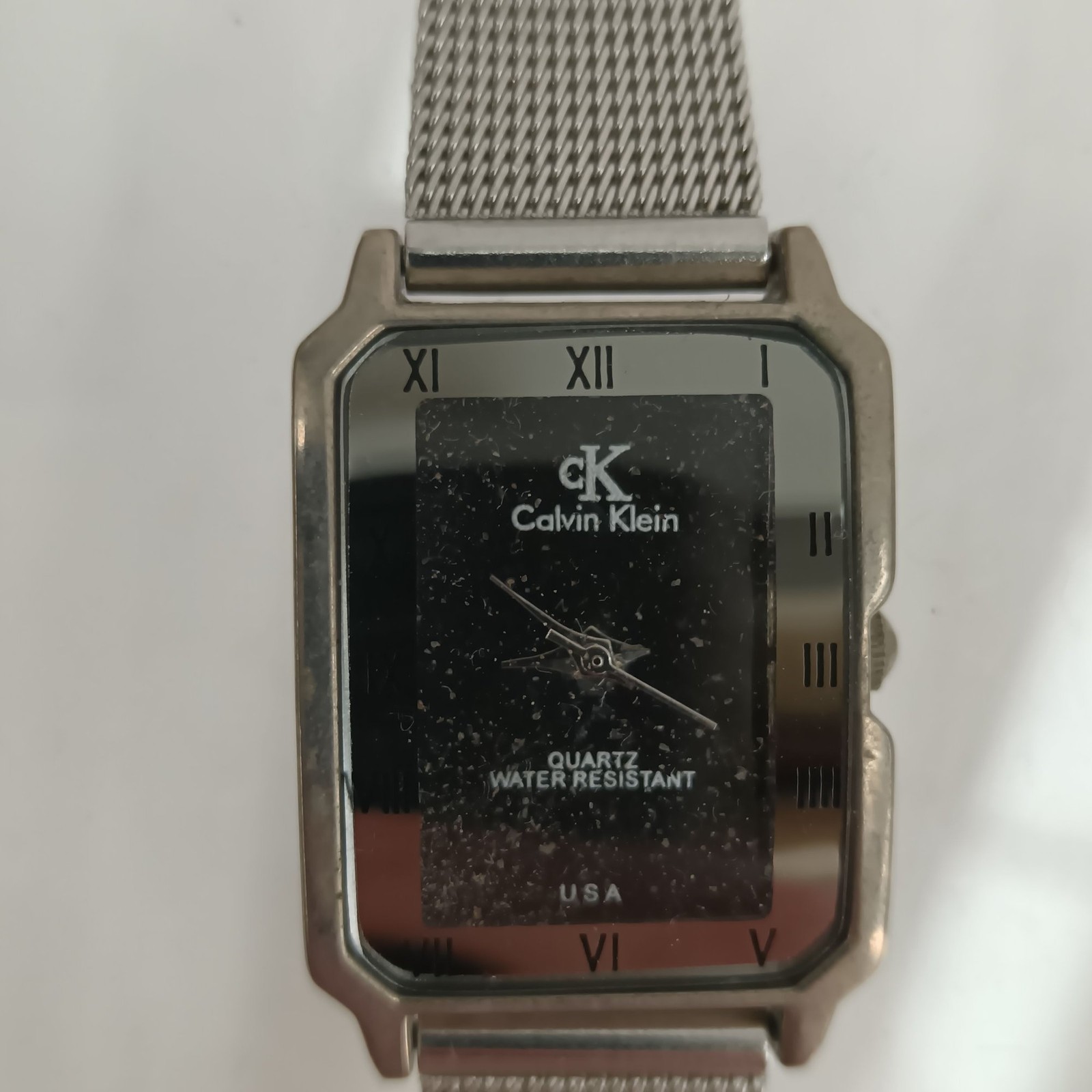 Calvin Klein Quartz Wristwatch Silver Mesh Water Resistant Spares Repairs Prelov