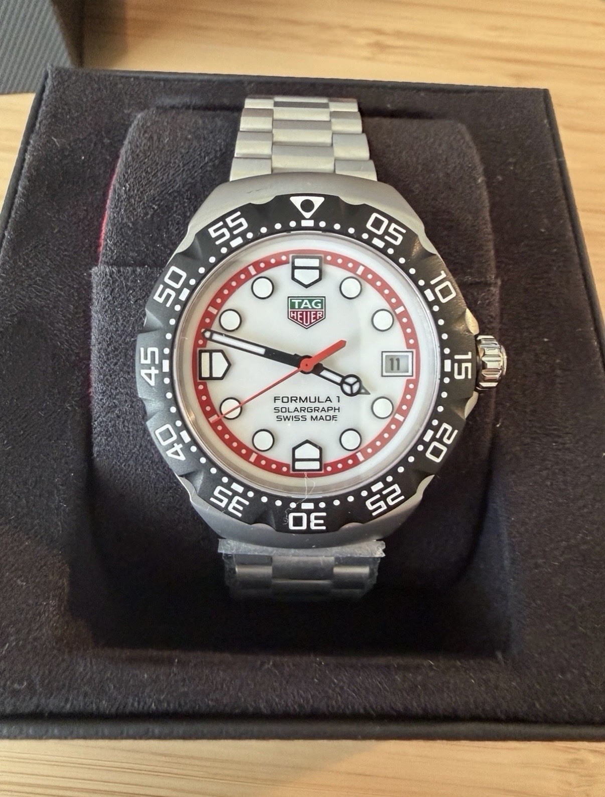 TAG Heuer Formula 1 Solargraph 38mm Unisex Watch w Stainless Bracelet New