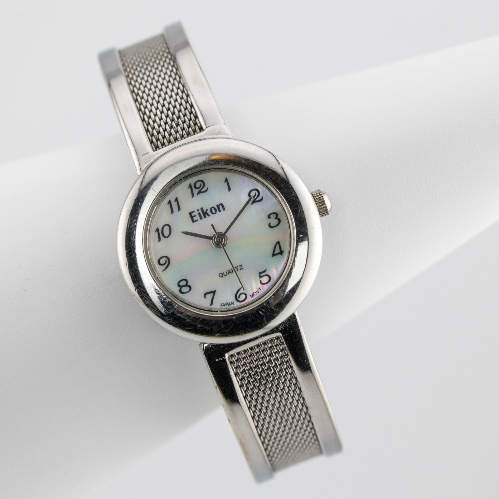 Eikon Mother-of-Pearl Dial Quartz Analog Women’s Watch Sz. 6 1/4″ New Battery