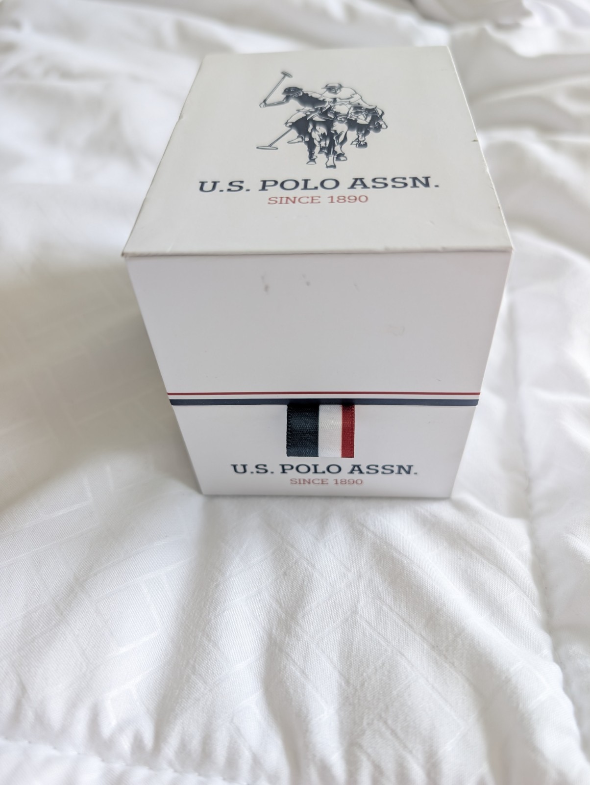 U.S. Polo Assn. Men’s Quartz Analog Watch Green Dial Silver Metal Bracelet Box
