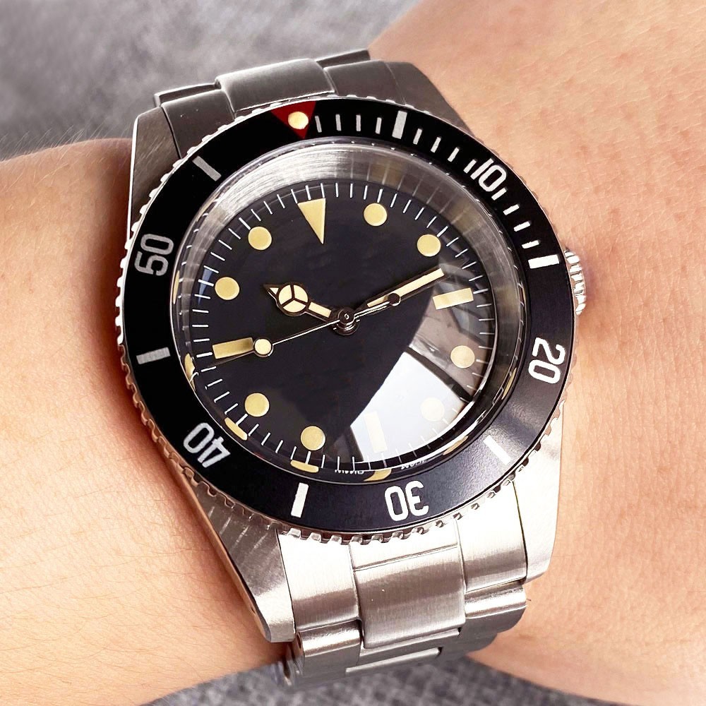 Tandorio New 38mm Sapphire 20ATM Stainless Steel NH35/PT5000 Automatic Men Watch
