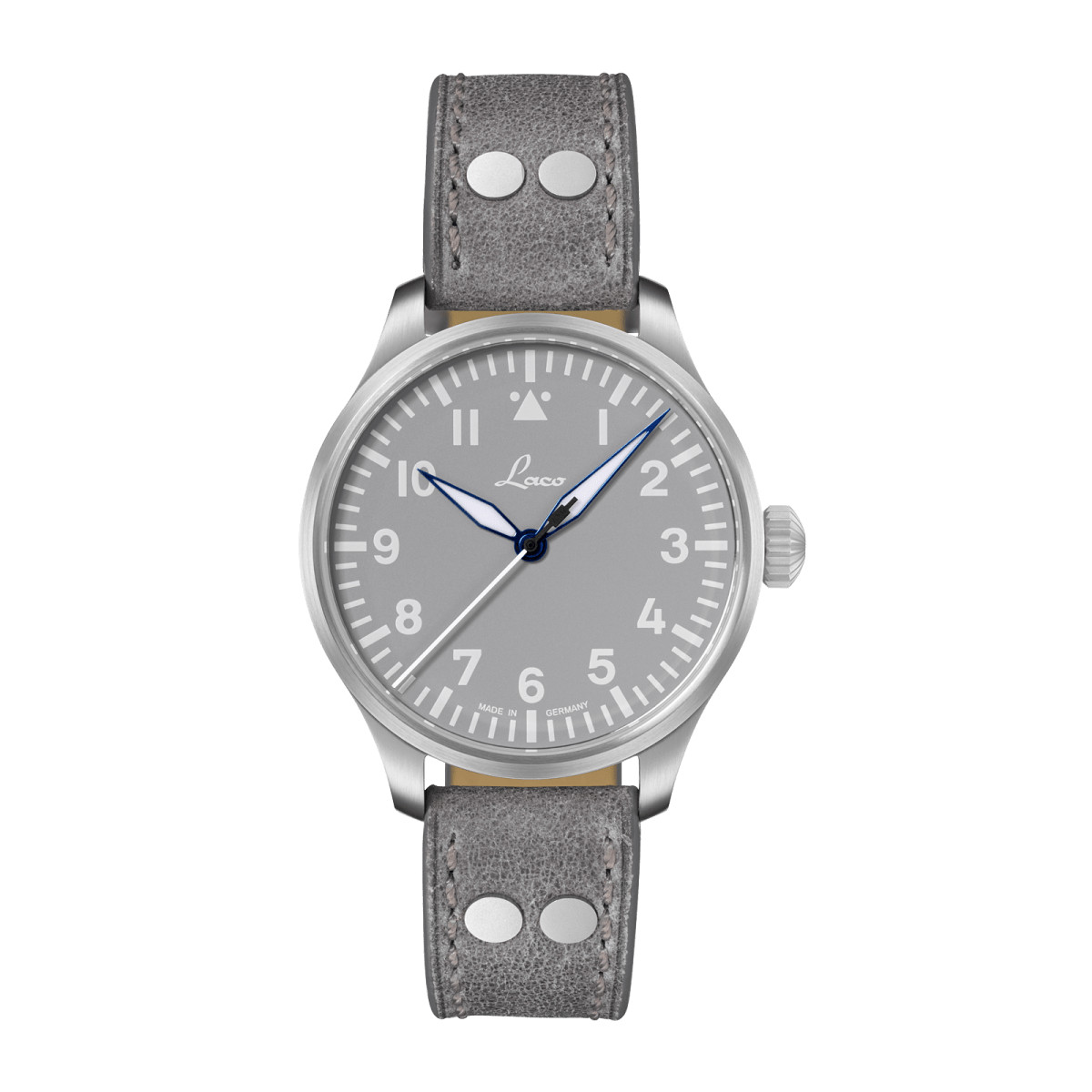 Augsburg Grau 39 Automatic / Leather Strap Gray Dial Wristwatch 862161