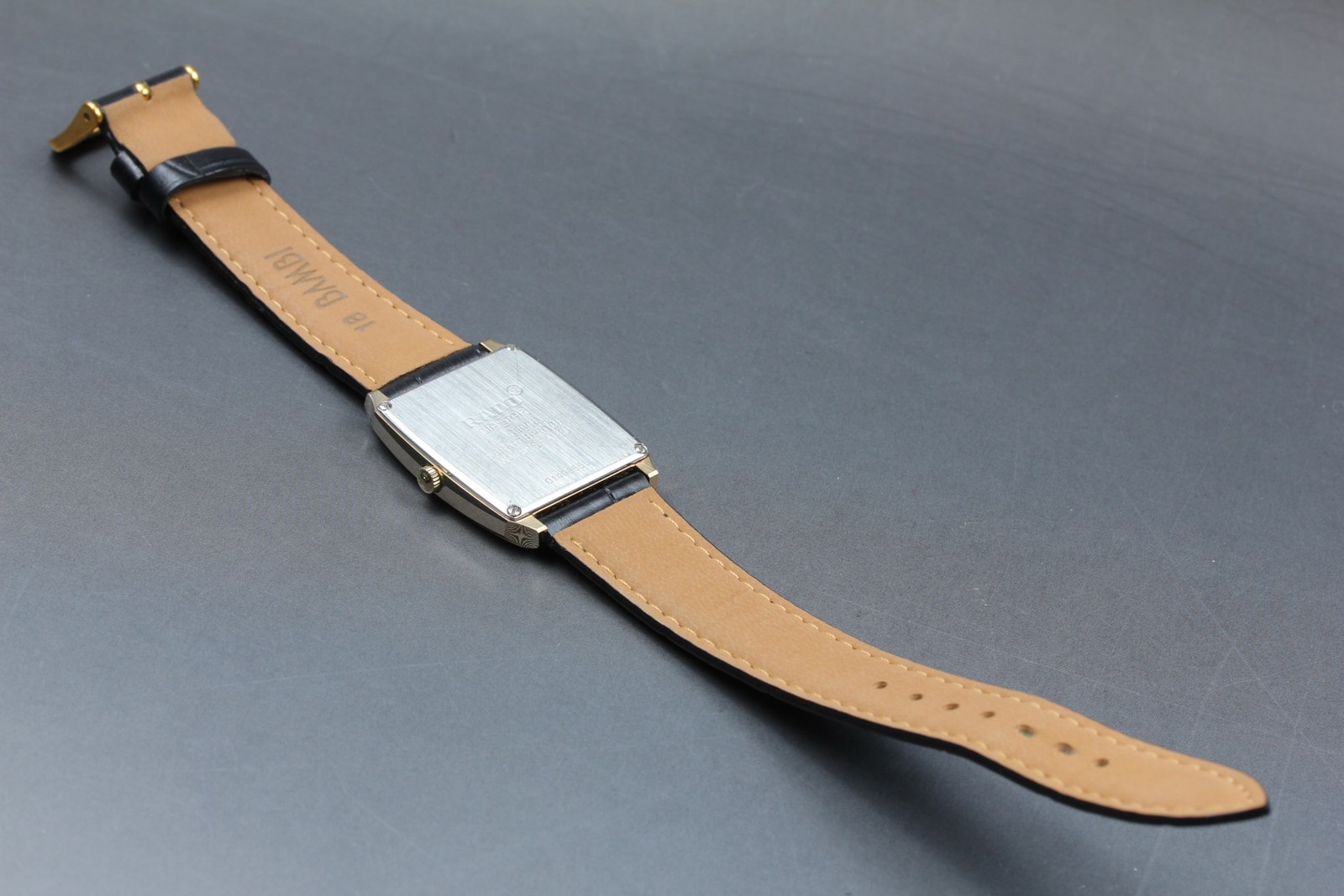 [Near MINT] Rado DIASTAR 152.0420.3 Gold Dial Date 27mm Quartz Men’s watch