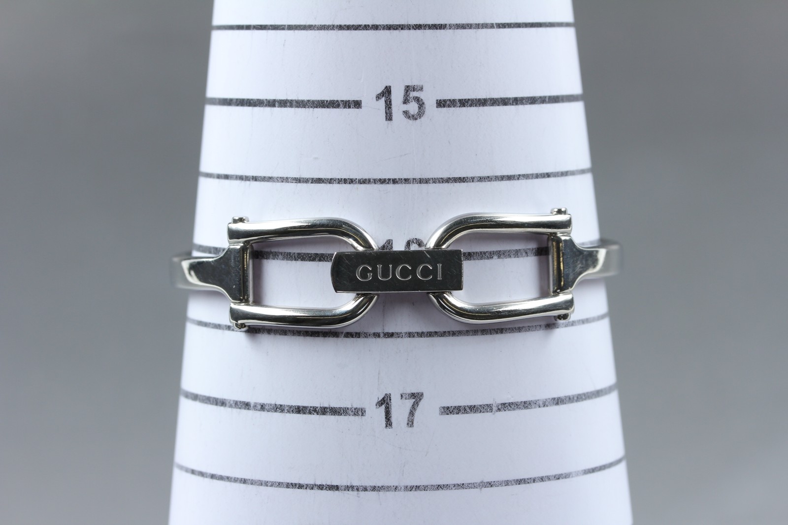 [Exc+5] GUCCI 1500L 13mm Black Dial Bangle Quartz Women’s Watch from JAPAN