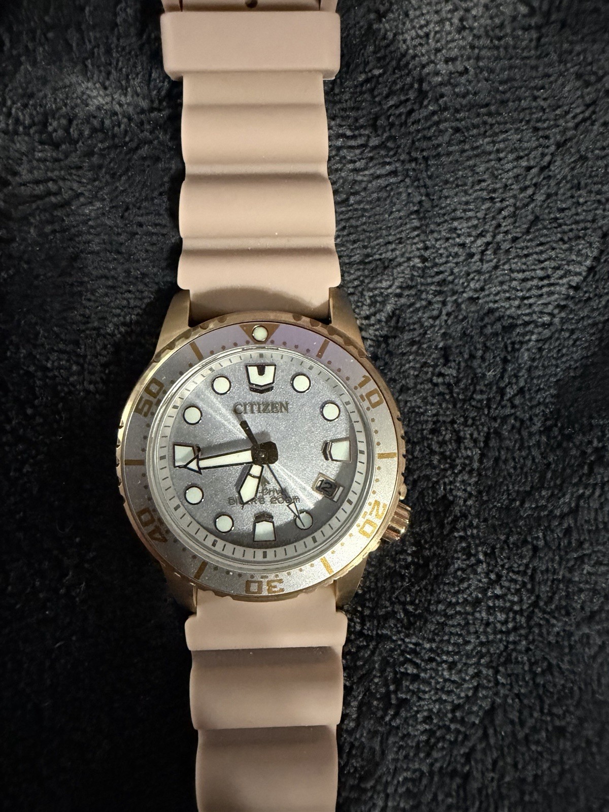 Citizen Promaster Dive Eco-Drive Pink Strap Womens Watch EO2023-00A