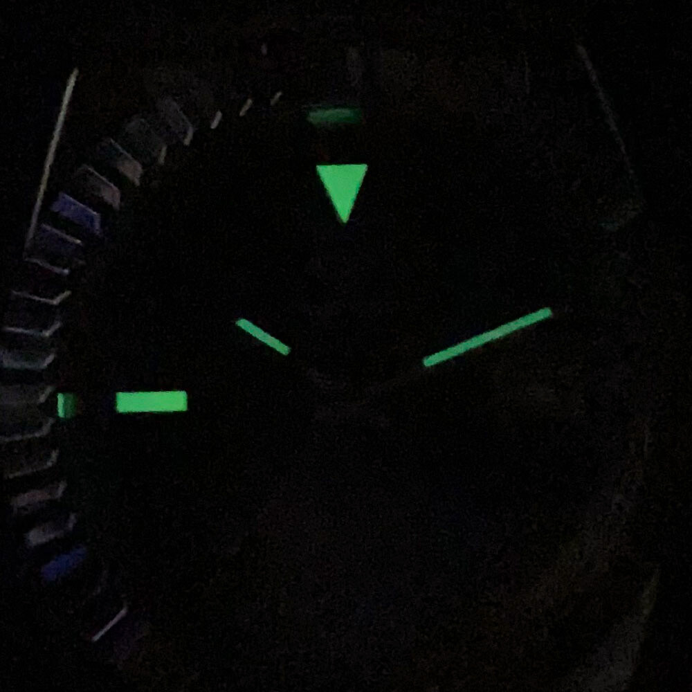 Tandorio 200M Dive 36mm Sunburst Grey Dial Green Roman Number NH35 Watch Men