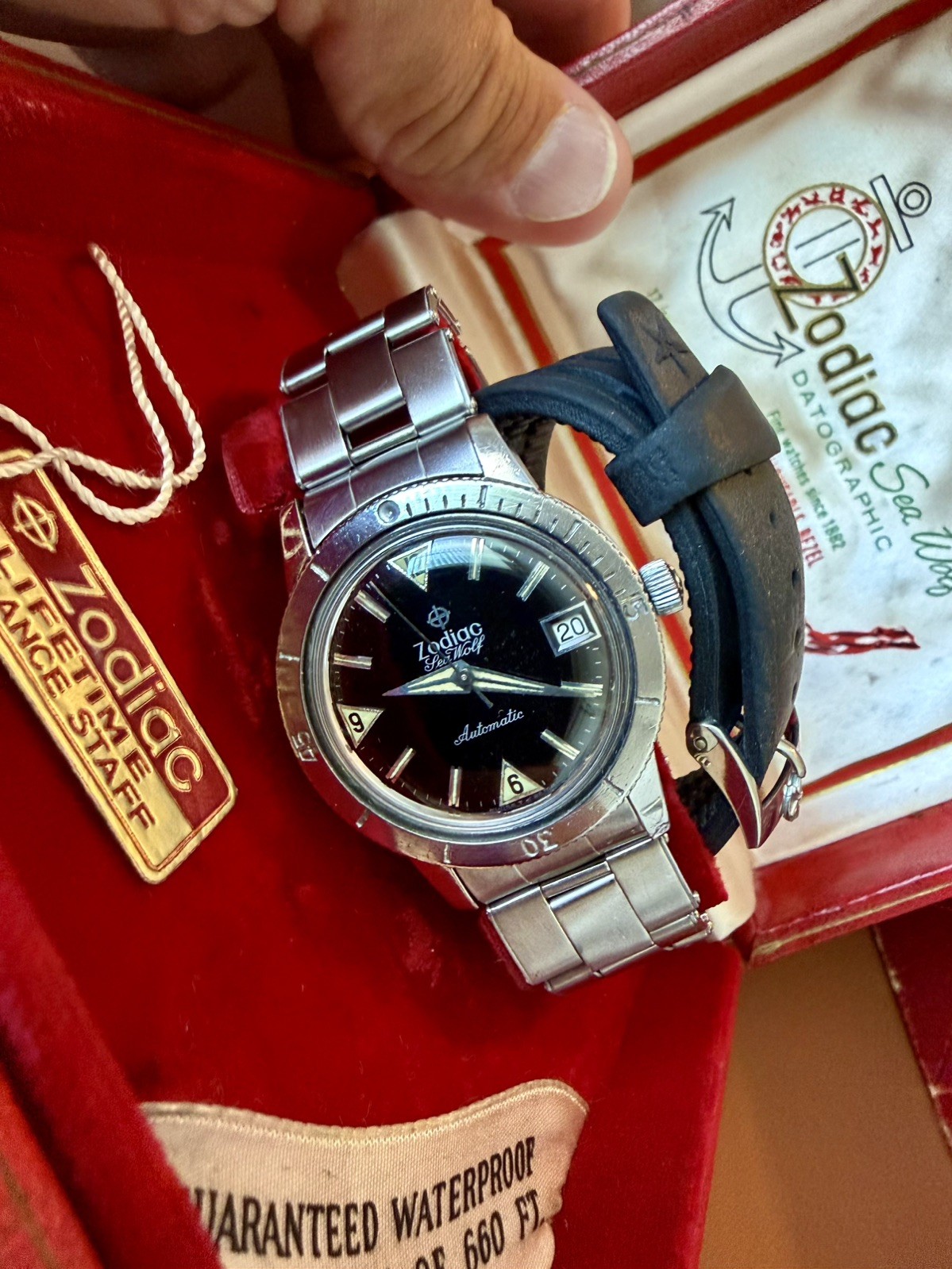 Zodiac Vietnam 2 watch lot Sea Wolf Datographic & Aerospace GMT automatic extras