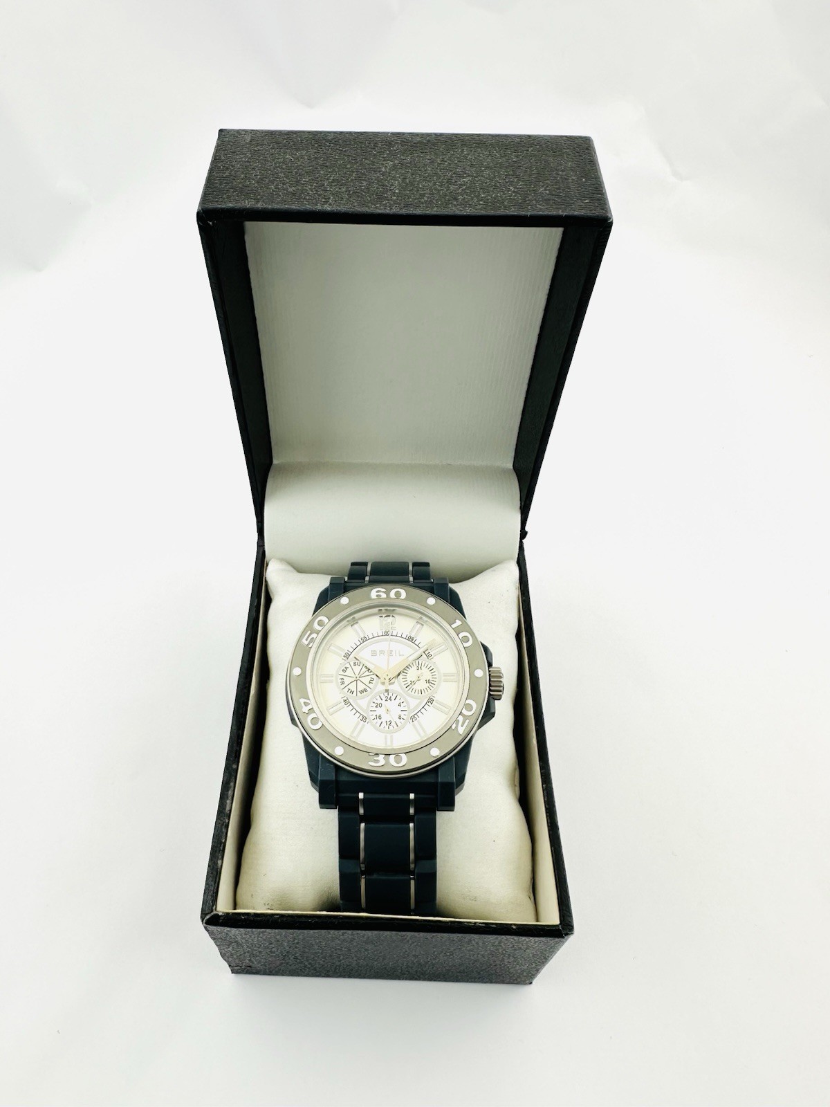 Breil TW0992 Men’s Multifunction Mantalite Polycarbonate Links Bracelet Watch
