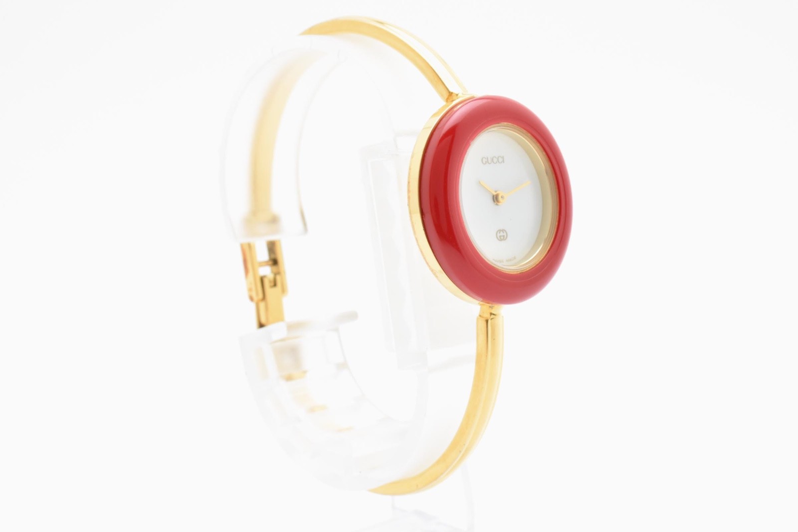 Gucci Change Bezel White 11/12 Gold Dial 11 Colors Watch Box [Near MINT]