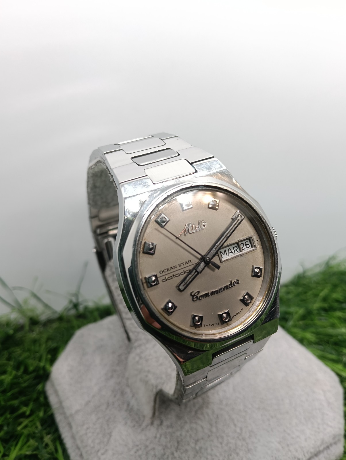 Vintage Mido Commander Ocean Star Datoday 8018