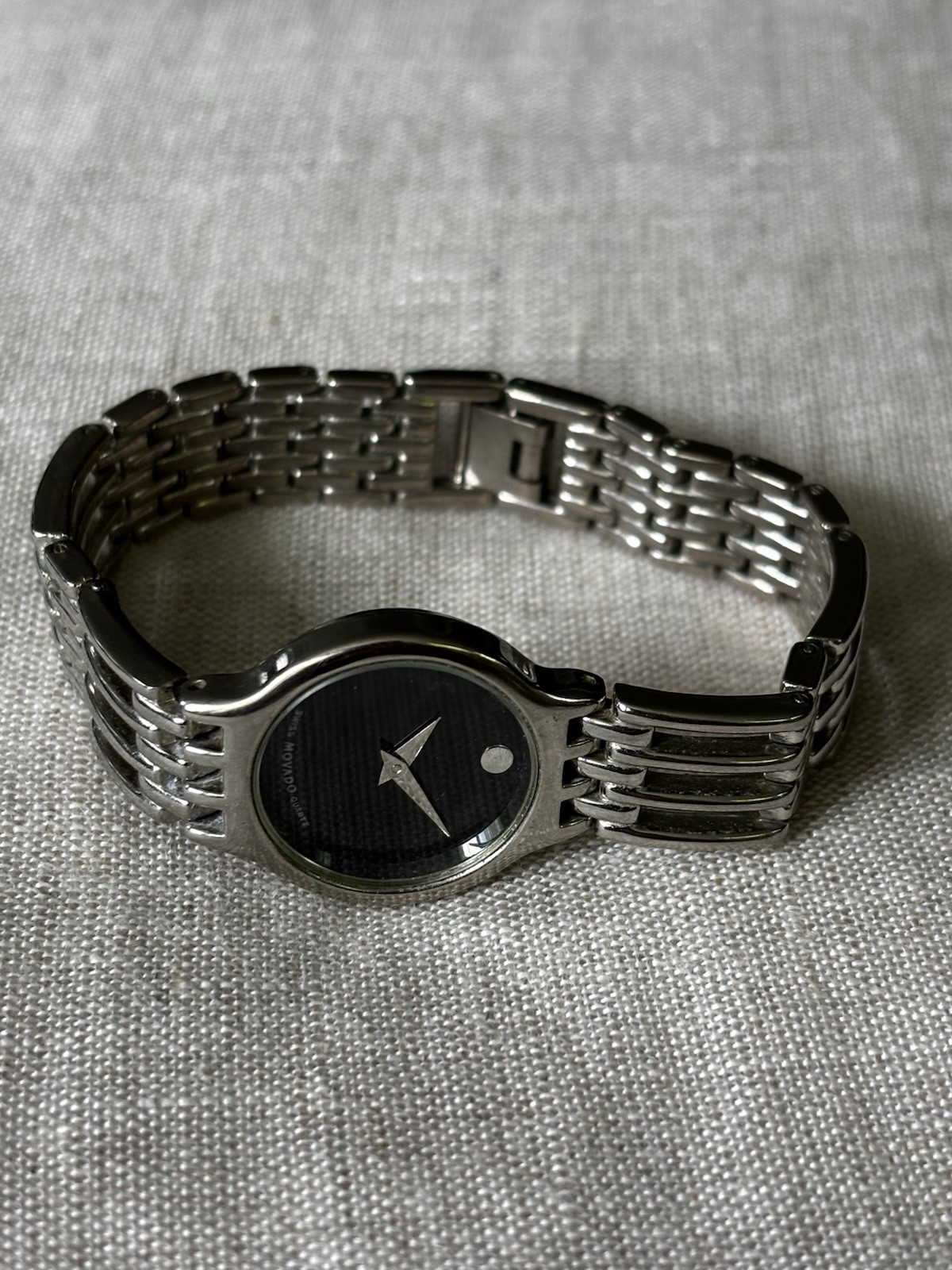 movado womens watch silver stainless steel Watch Pre Owned