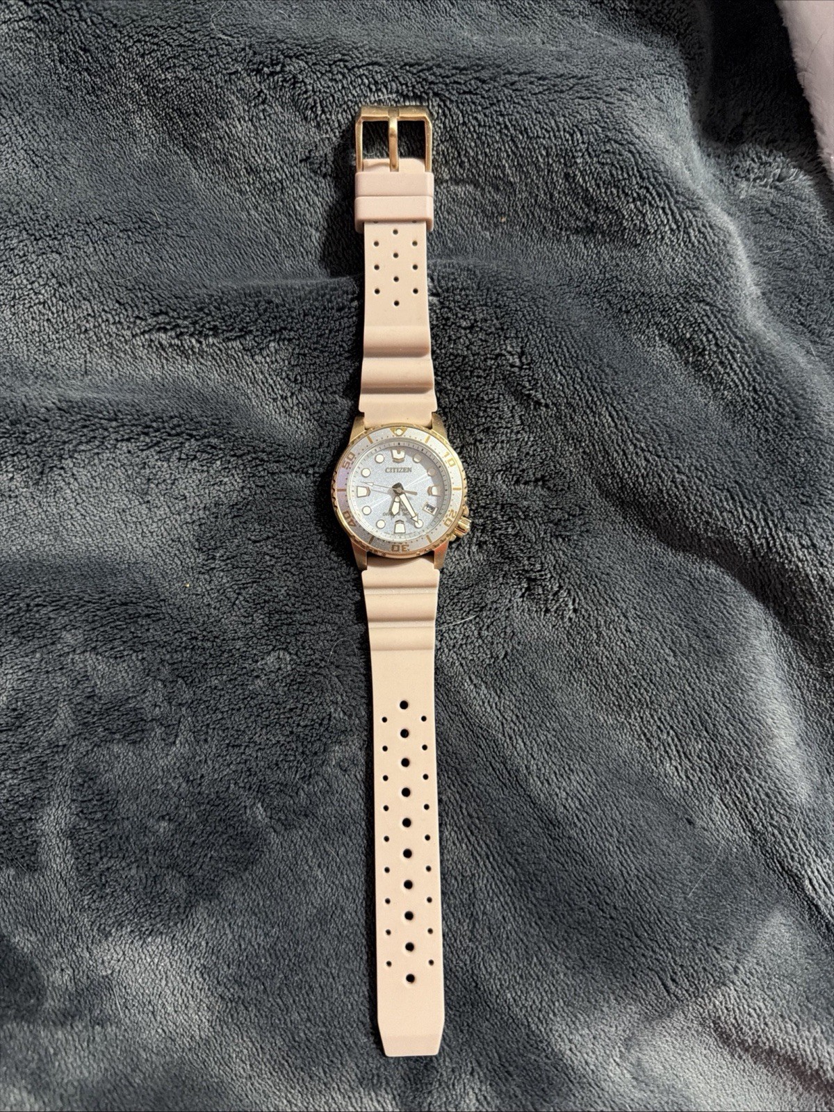 Citizen Promaster Dive Eco-Drive Pink Strap Womens Watch EO2023-00A