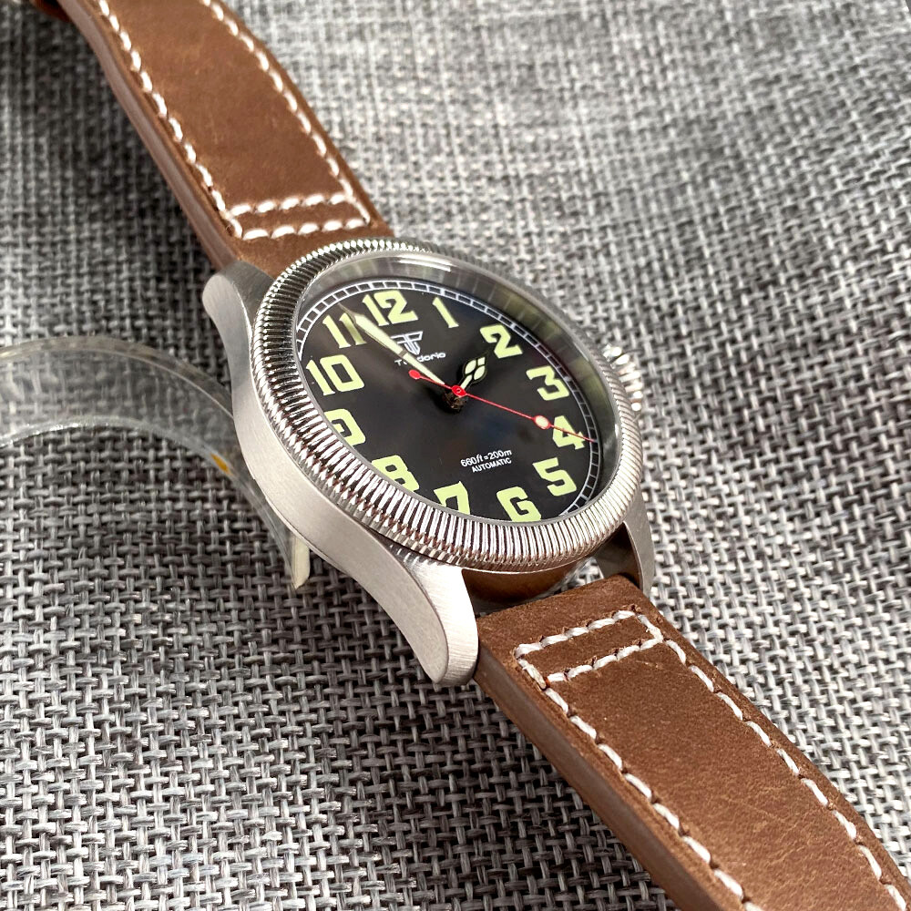 20ATM Diver 39mm Japan NH35A PT5000 Automatic Movement Men Watch Big Crown Lume