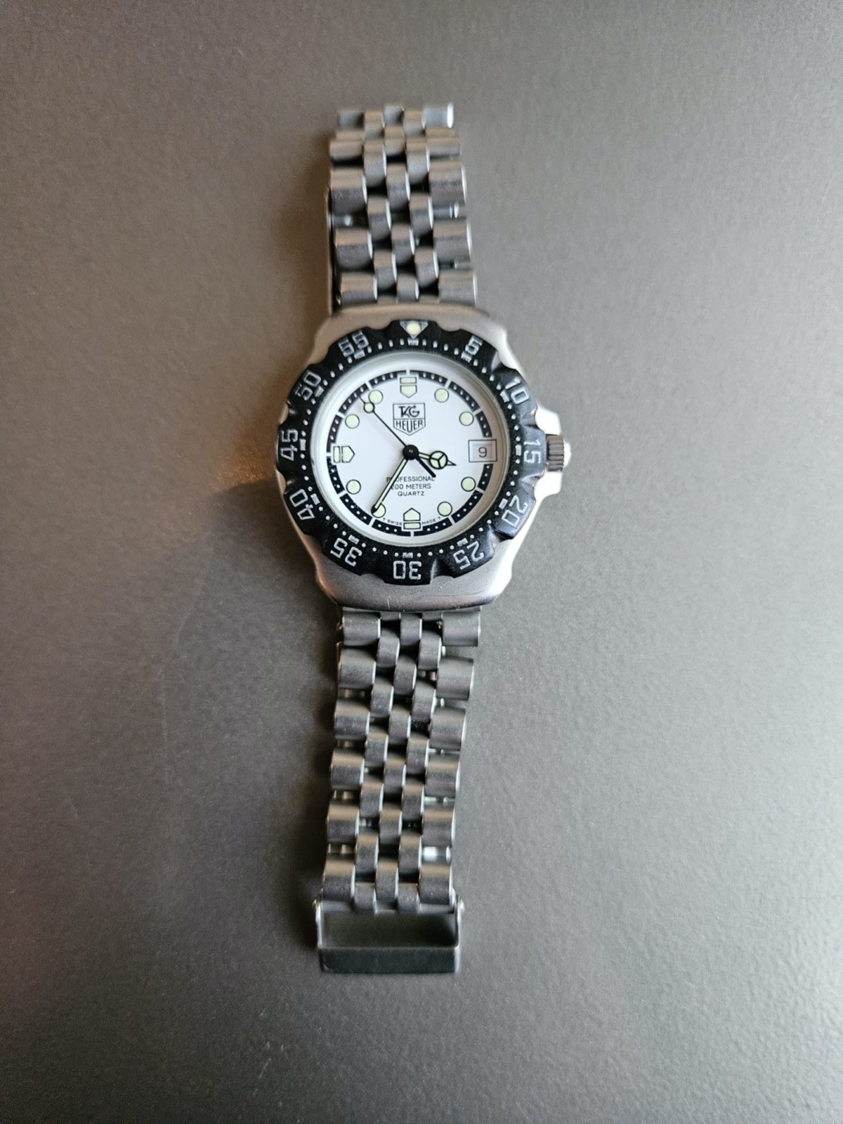 Tag Heuer Formula 1 Professional White Dial on Bracelet; WA1218; Rare + Awesome!