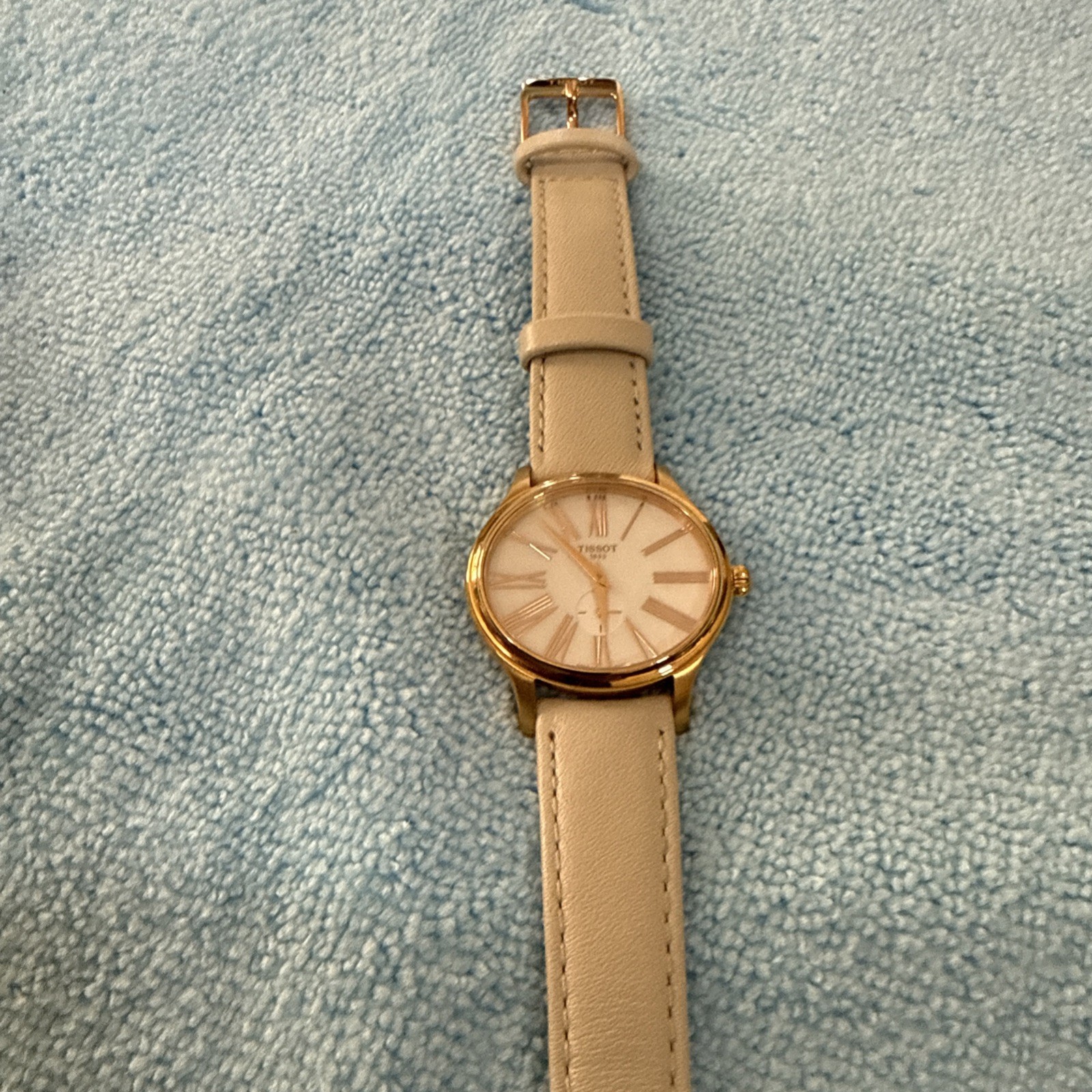 TISSOT BELLA ORA ROSE GOLD PVD OVAL CASE LADIES WATCH T103.310.36.113.01