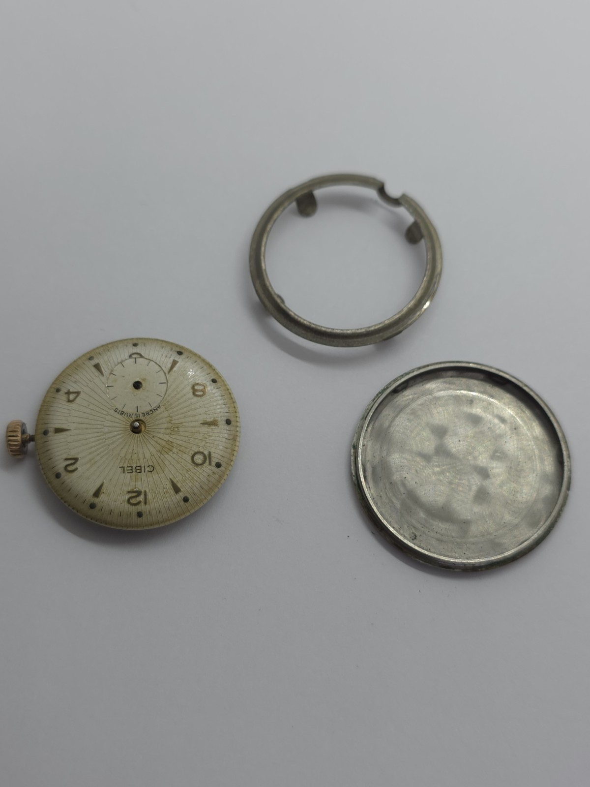 Vintage Watch Movement Cal. Cupillard “233 New” 1950 Good Balance MVT Holder