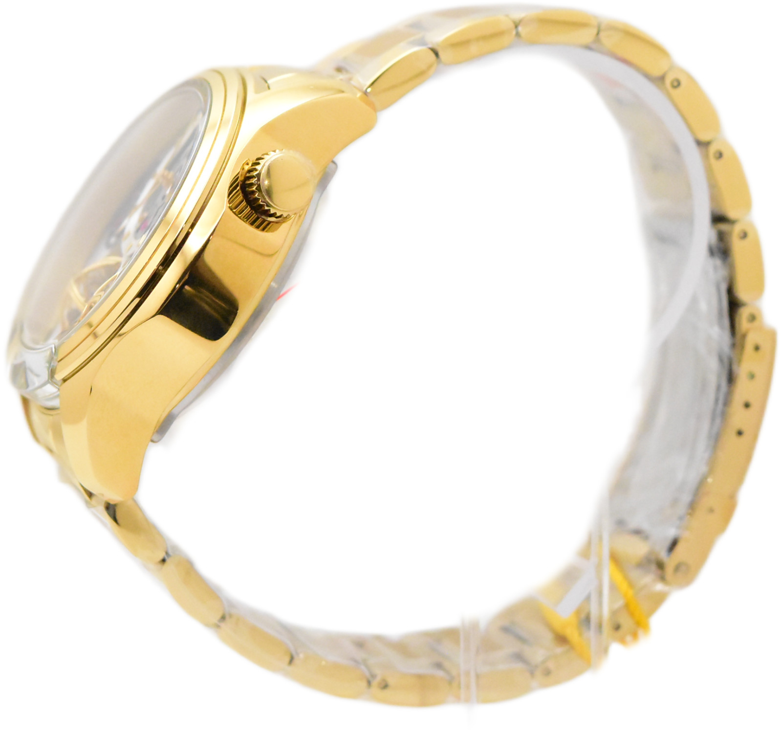 Invicta Specialty Twin-Axis Men’s 46mm Quartz Watch Gold Skeleton Dial 48900