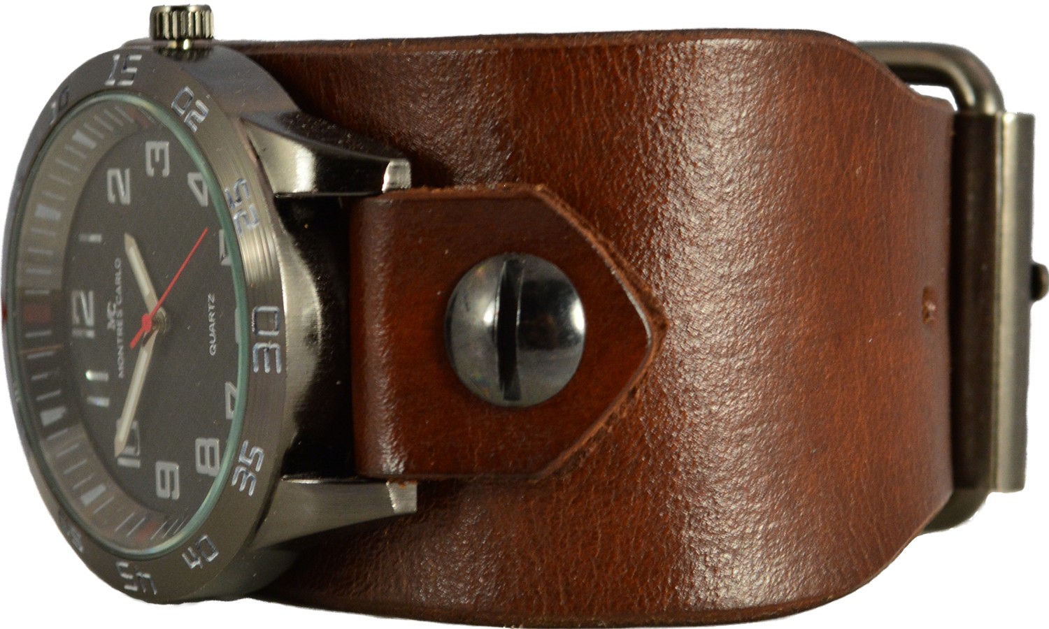 CuffWatches – Men’s Leather Cuff Watch